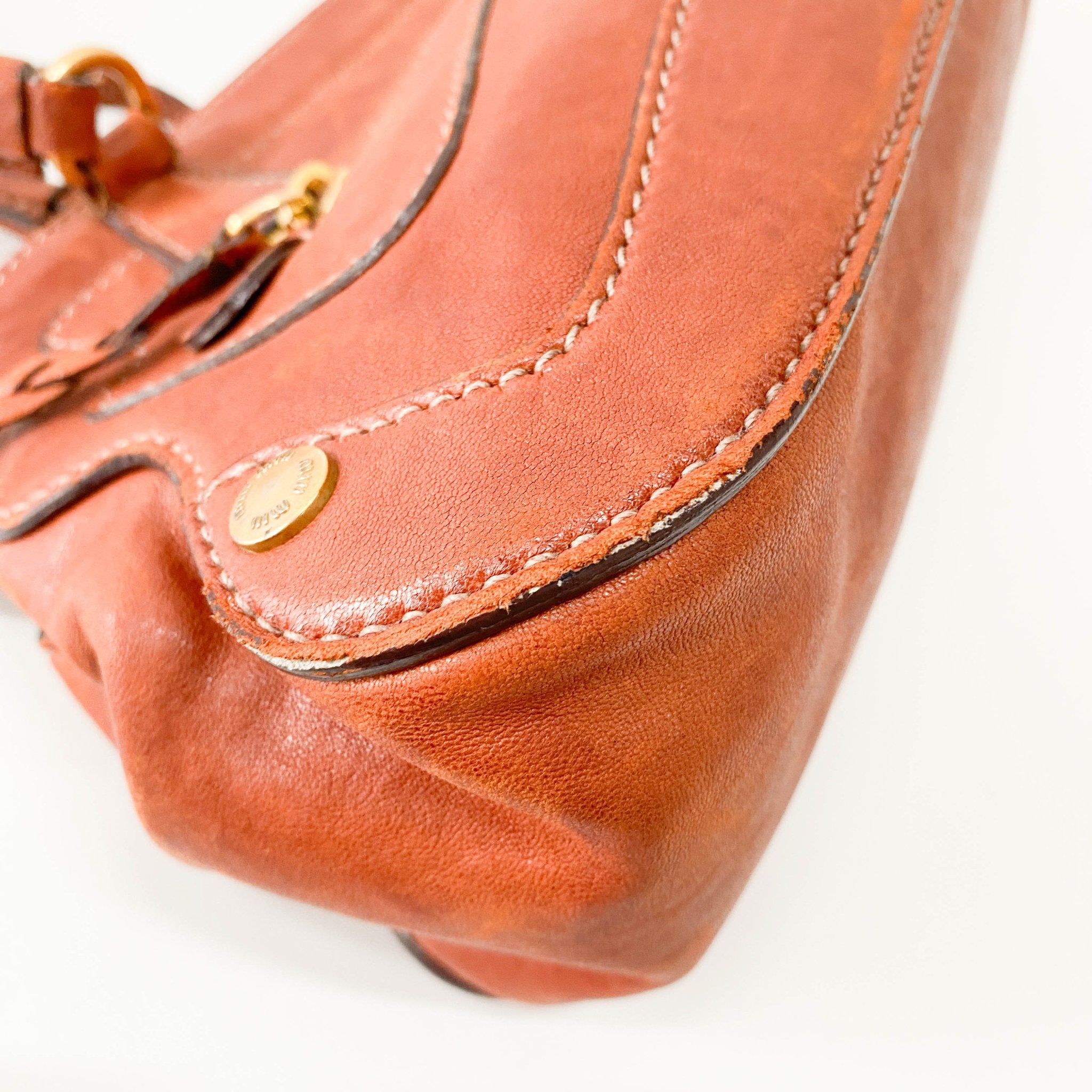 MIU MIU Miu Miu Leather Brown Shoulder Bag, in , Sold by HIVE PRELOVED - Shoulder Bags, ,