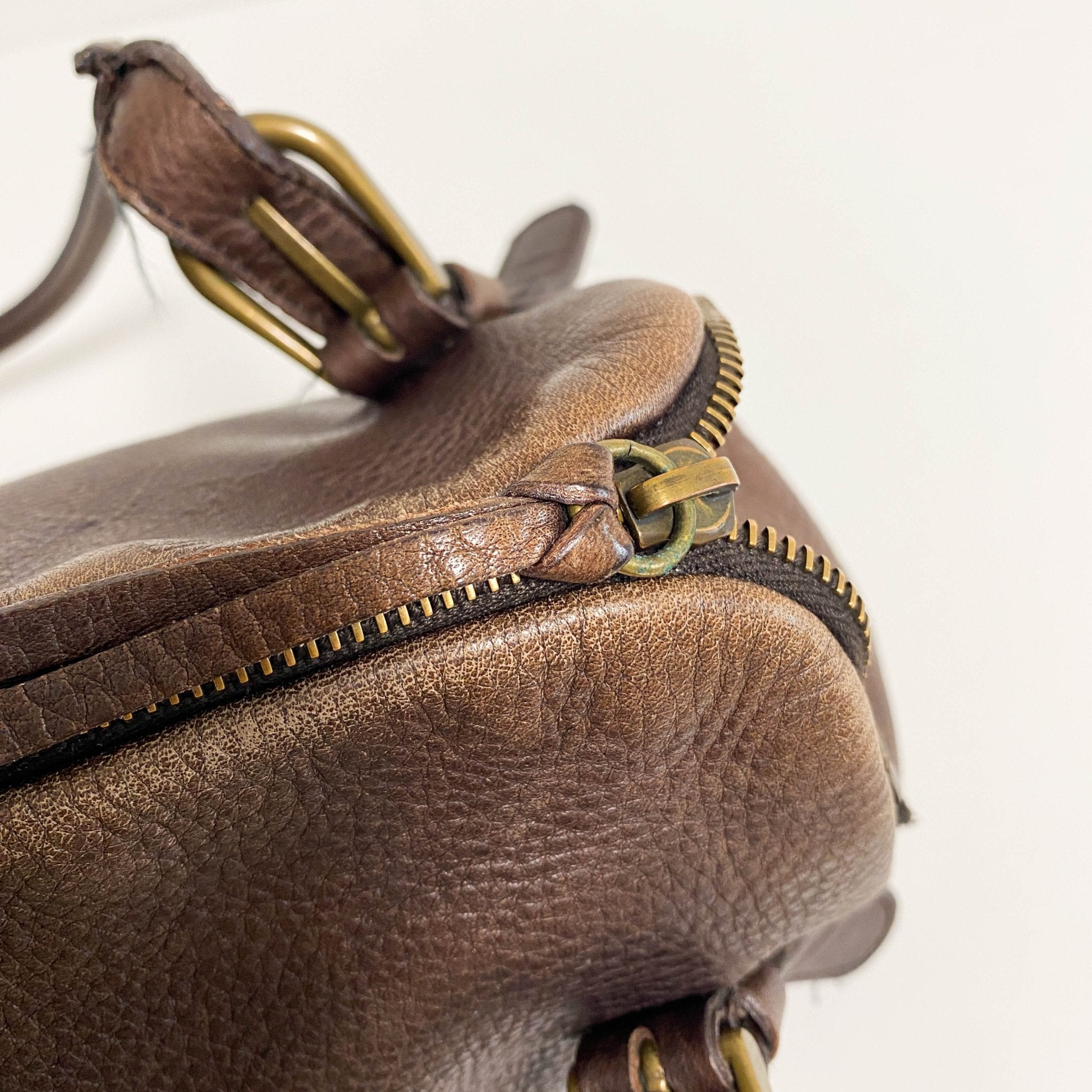 MIU MIU Miu Miu Vintage Brown Leather Shoulder Bag, in , Sold by HIVE PRELOVED - Shoulder Bags, ,