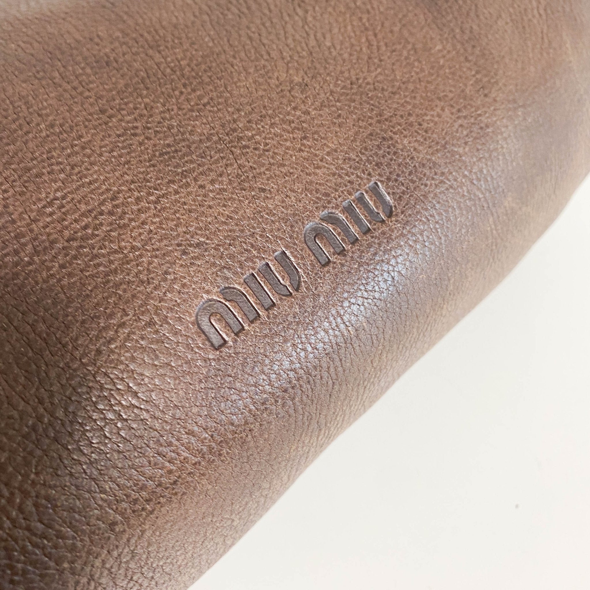 MIU MIU Miu Miu Vintage Brown Leather Shoulder Bag, in , Sold by HIVE PRELOVED - Shoulder Bags, ,