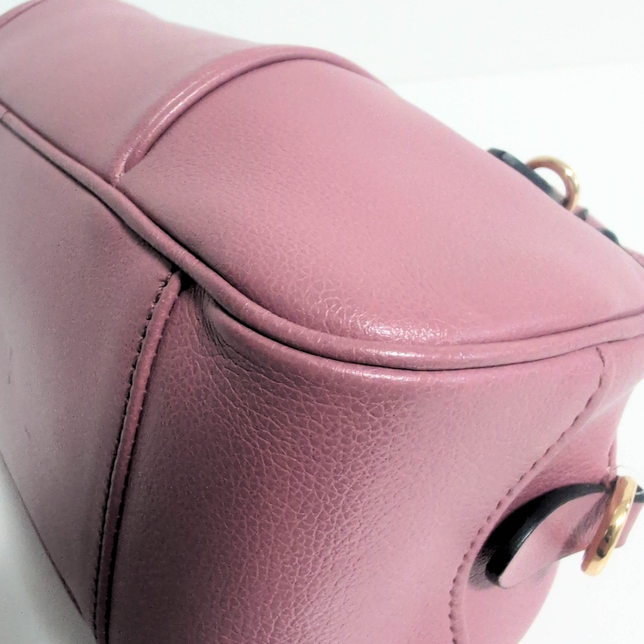 MIU MIU Pink Leather Boston Bowling Bag, in , Sold by HIVE PRELOVED - Handle Bags, ,