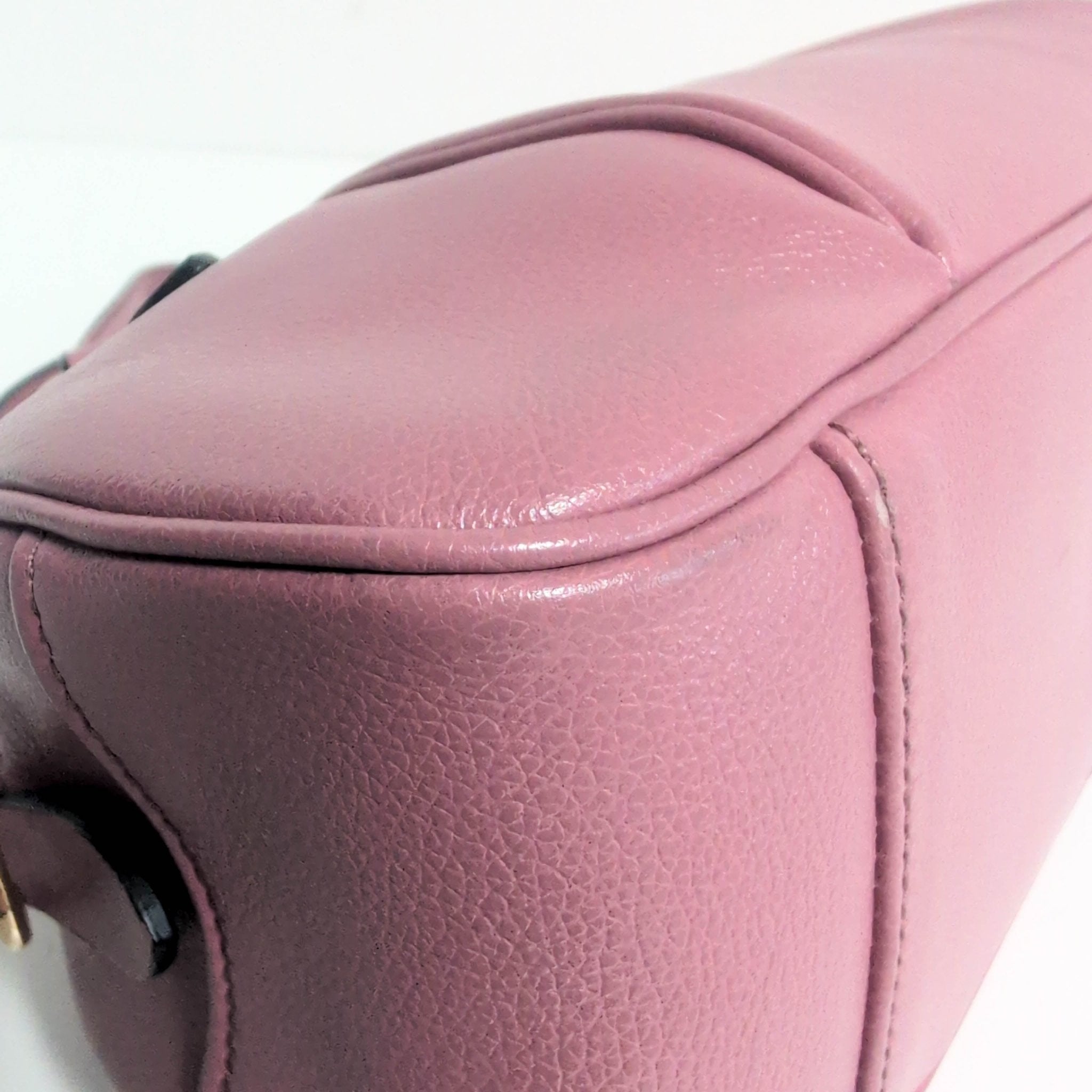 MIU MIU Pink Leather Boston Bowling Bag, in , Sold by HIVE PRELOVED - Handle Bags, ,