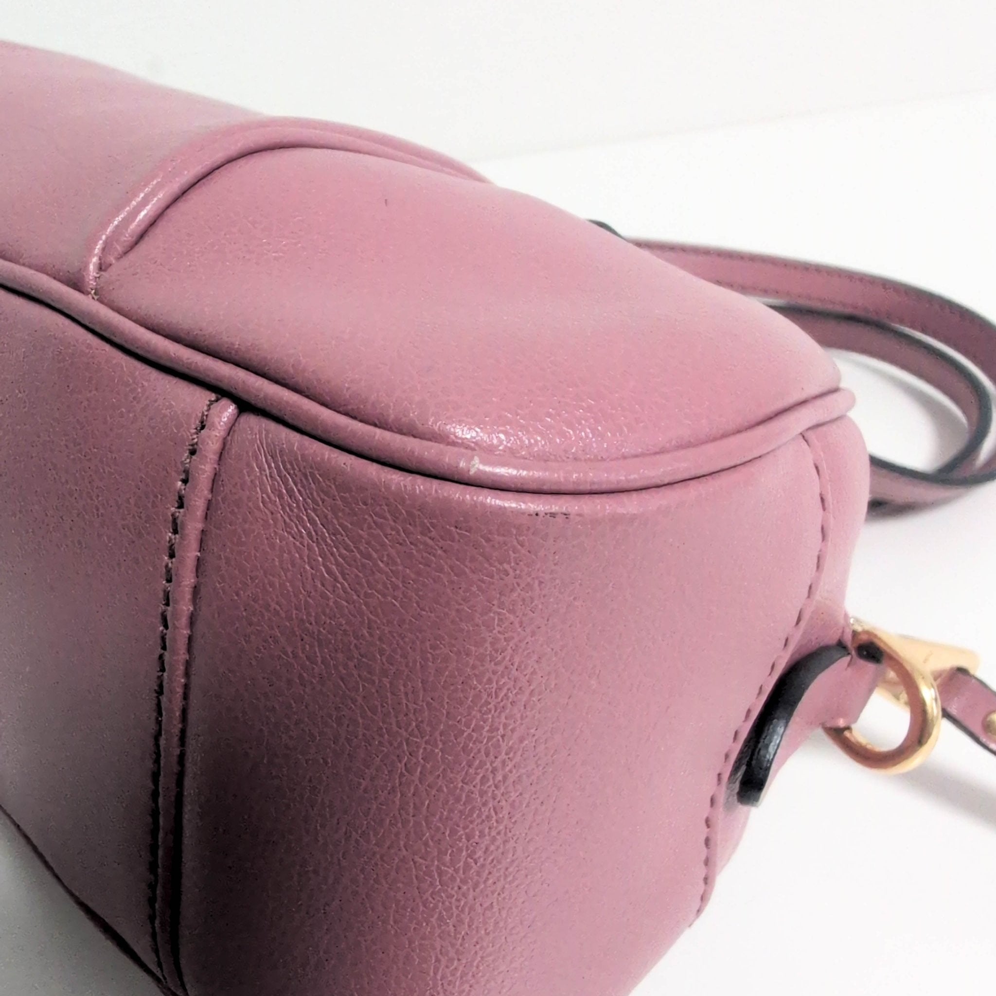 MIU MIU Pink Leather Boston Bowling Bag, in , Sold by HIVE PRELOVED - Handle Bags, ,