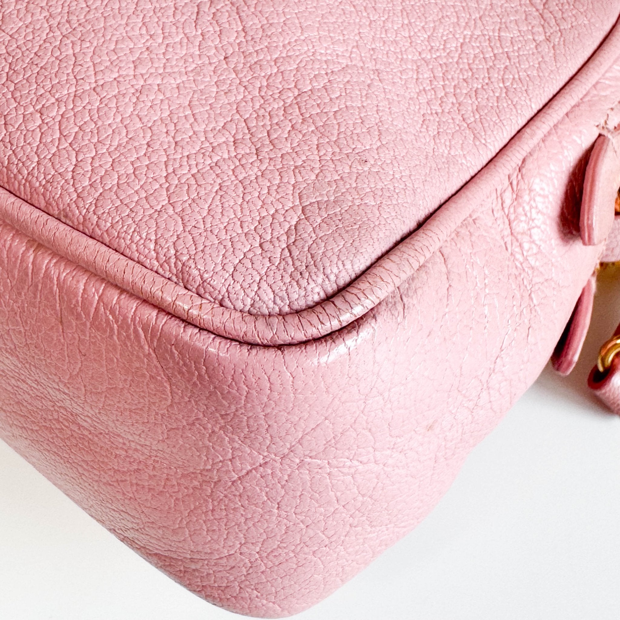 MIU MIU Pink Leather Camera Bag With Crossbody Strap, in , Sold by HIVE PRELOVED - Crossbody bags, ,