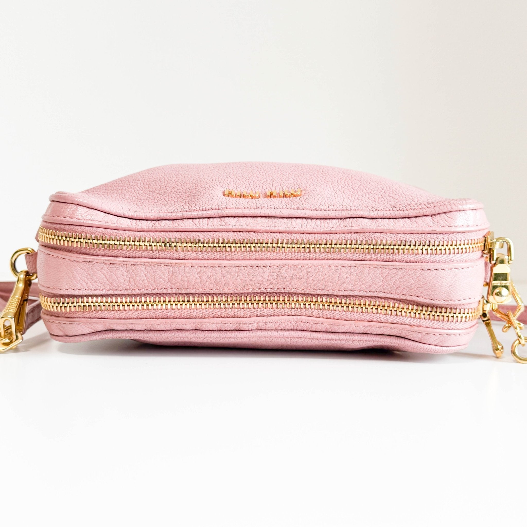 MIU MIU Pink Leather Camera Bag With Crossbody Strap, in , Sold by HIVE PRELOVED - Crossbody bags, ,