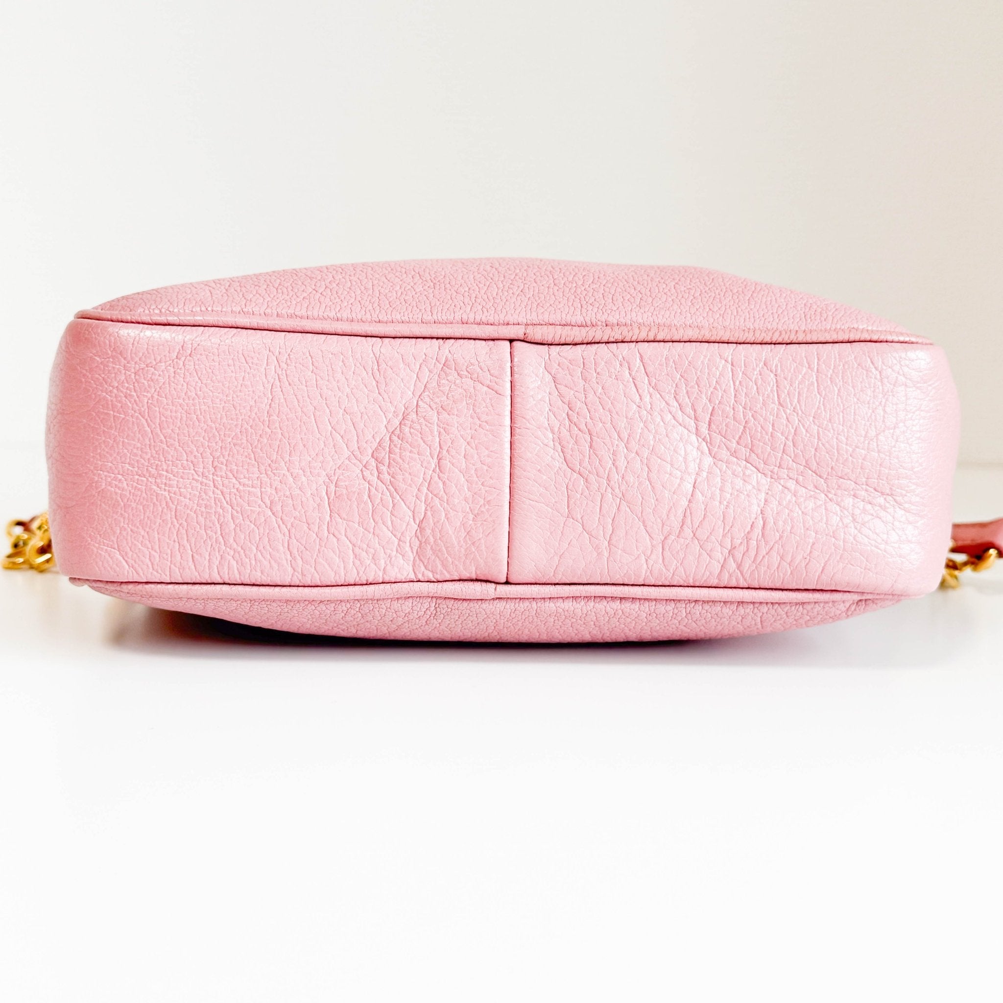 MIU MIU Pink Leather Camera Bag With Crossbody Strap, in , Sold by HIVE PRELOVED - Crossbody bags, ,