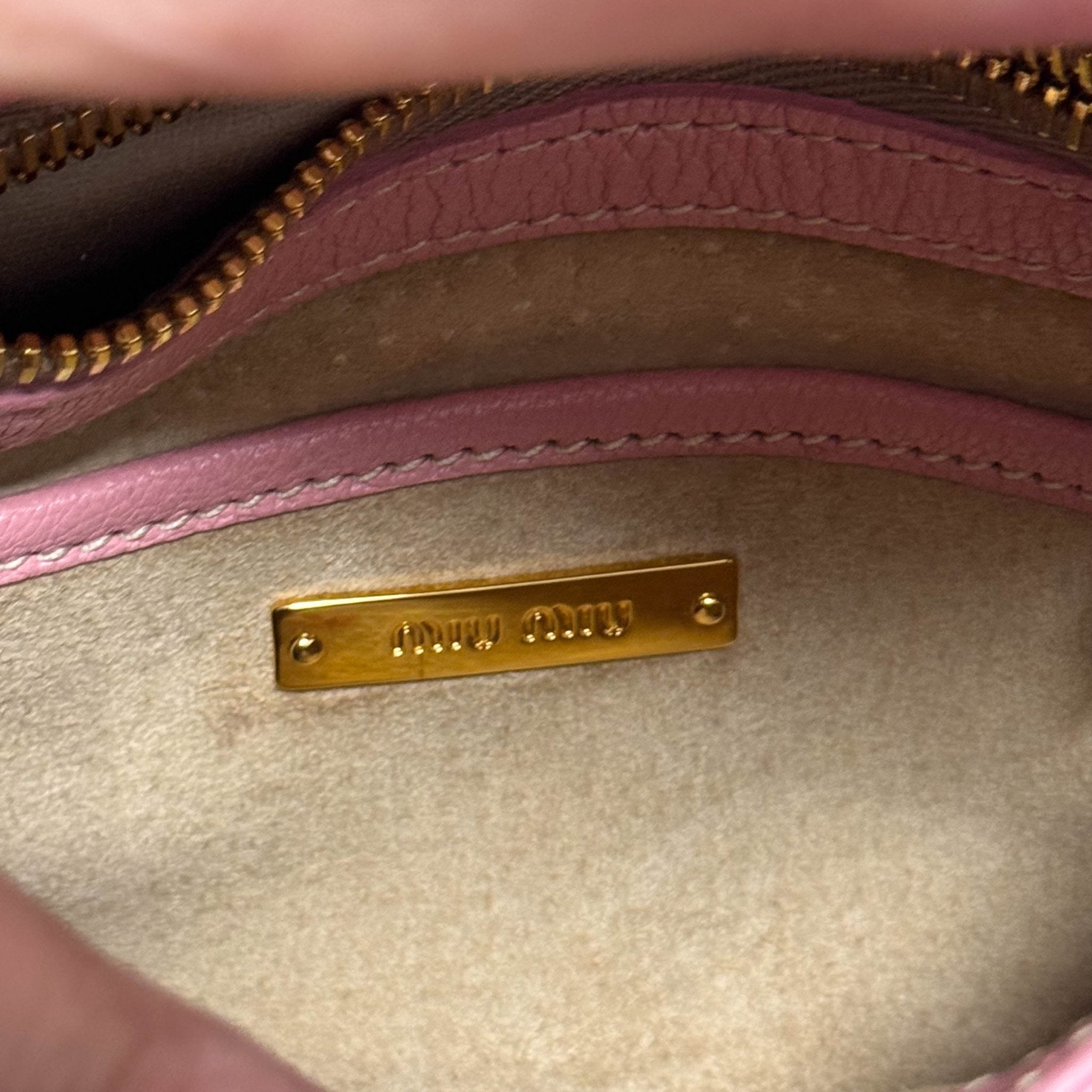 MIU MIU Pink Leather Fur Shoulder Bag, in , Sold by HIVE PRELOVED - Shoulder Bags, ,