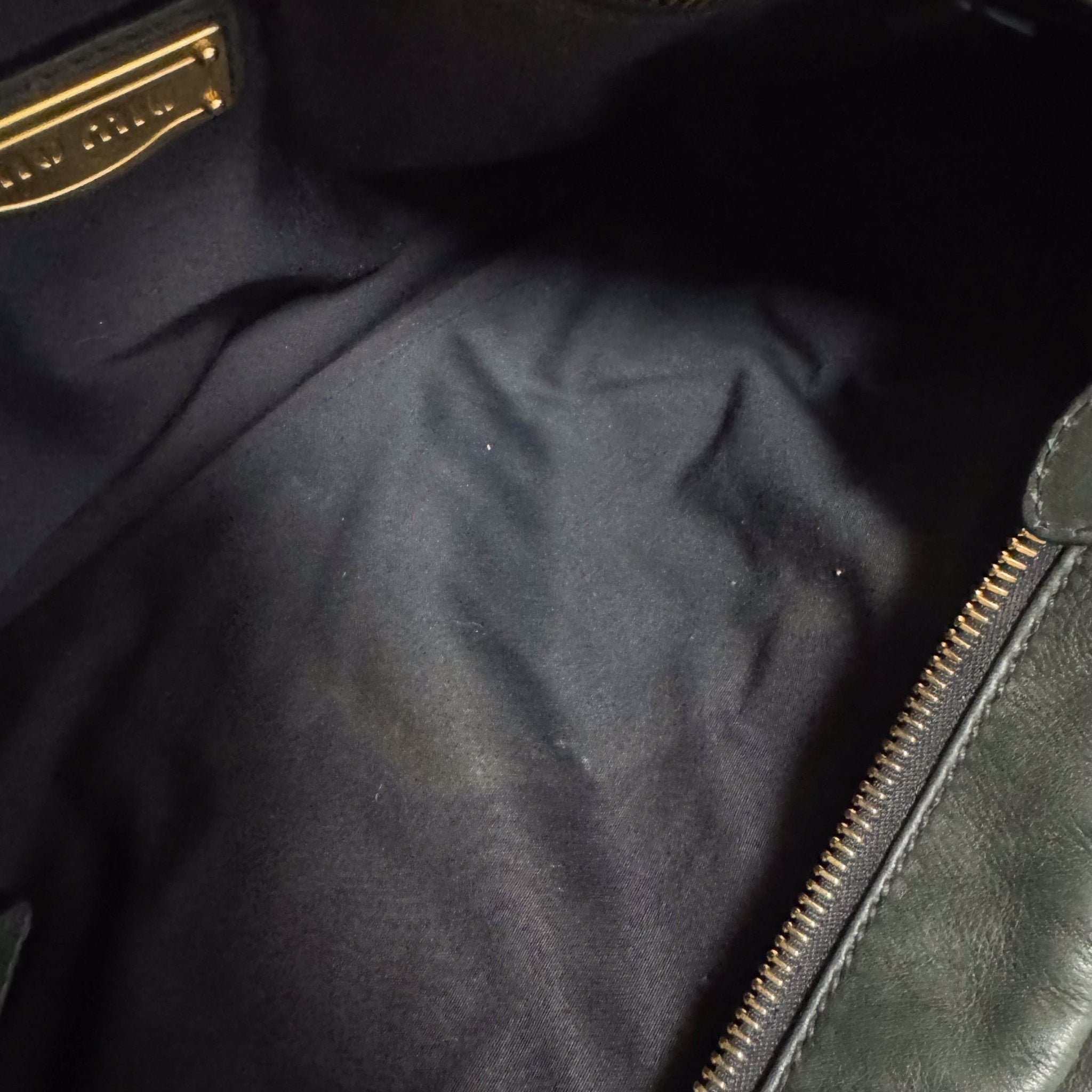 MIU MIU Pleated Leather Green Gold Hardware Handbag, in , Sold by HIVE PRELOVED - Handle Bags, ,