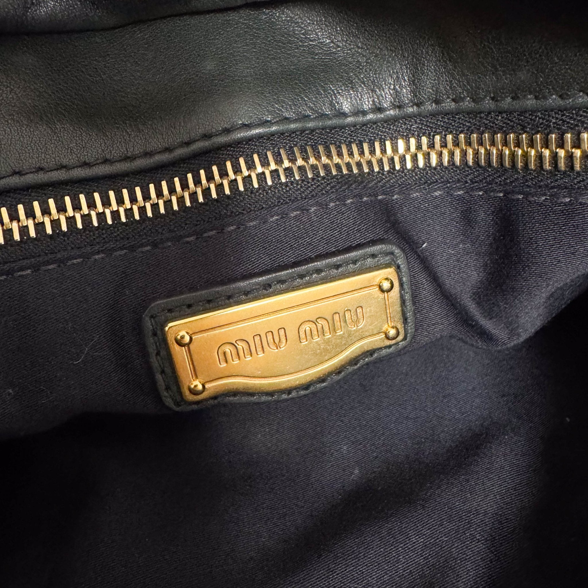 MIU MIU Pleated Leather Green Gold Hardware Handbag, in , Sold by HIVE PRELOVED - Handle Bags, ,