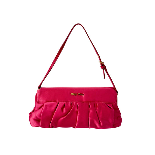 MIU MIU Satin Mini Shoulder Bag, in , Sold by HIVE PRELOVED - Mini bags, Shoulder Bags,