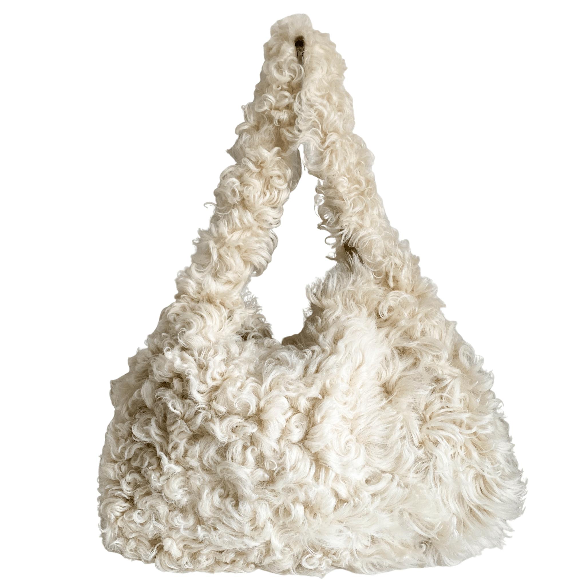 MIU MIU Sheep Fur Satchel Tote, in , Sold by HIVE PRELOVED - Crossbody bags, ,