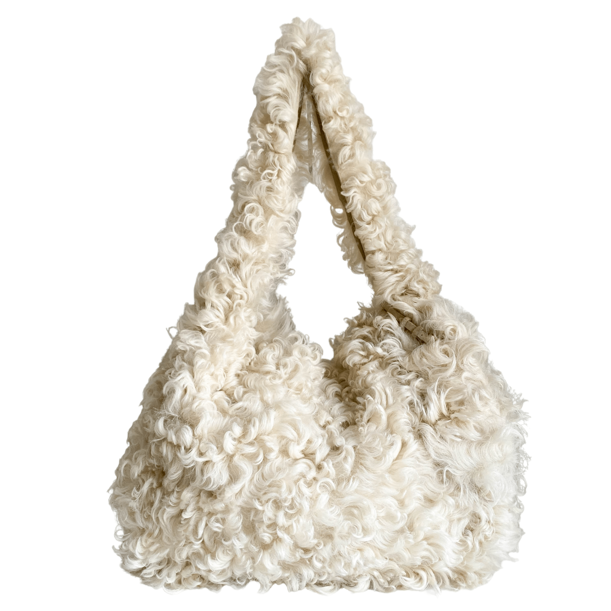 MIU MIU Sheep Fur Satchel Tote, in , Sold by HIVE PRELOVED - Crossbody bags, ,