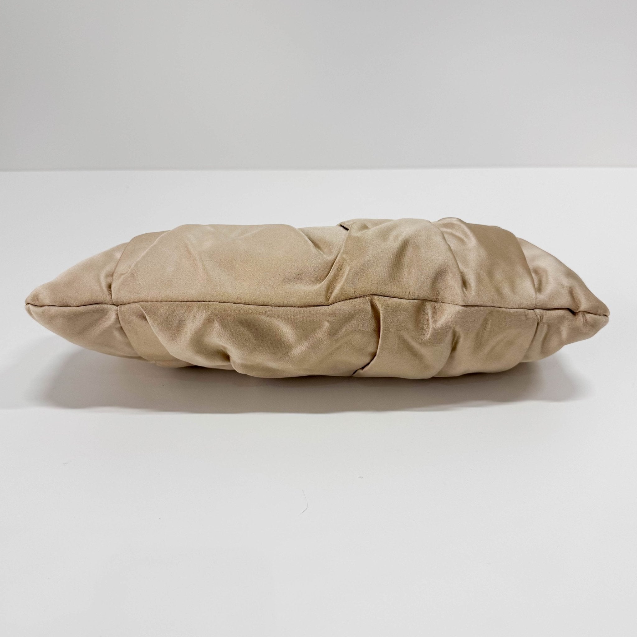 MIU MIU Silk Satin Beige Handle Bag, in , Sold by HIVE PRELOVED - Handle Bags, ,