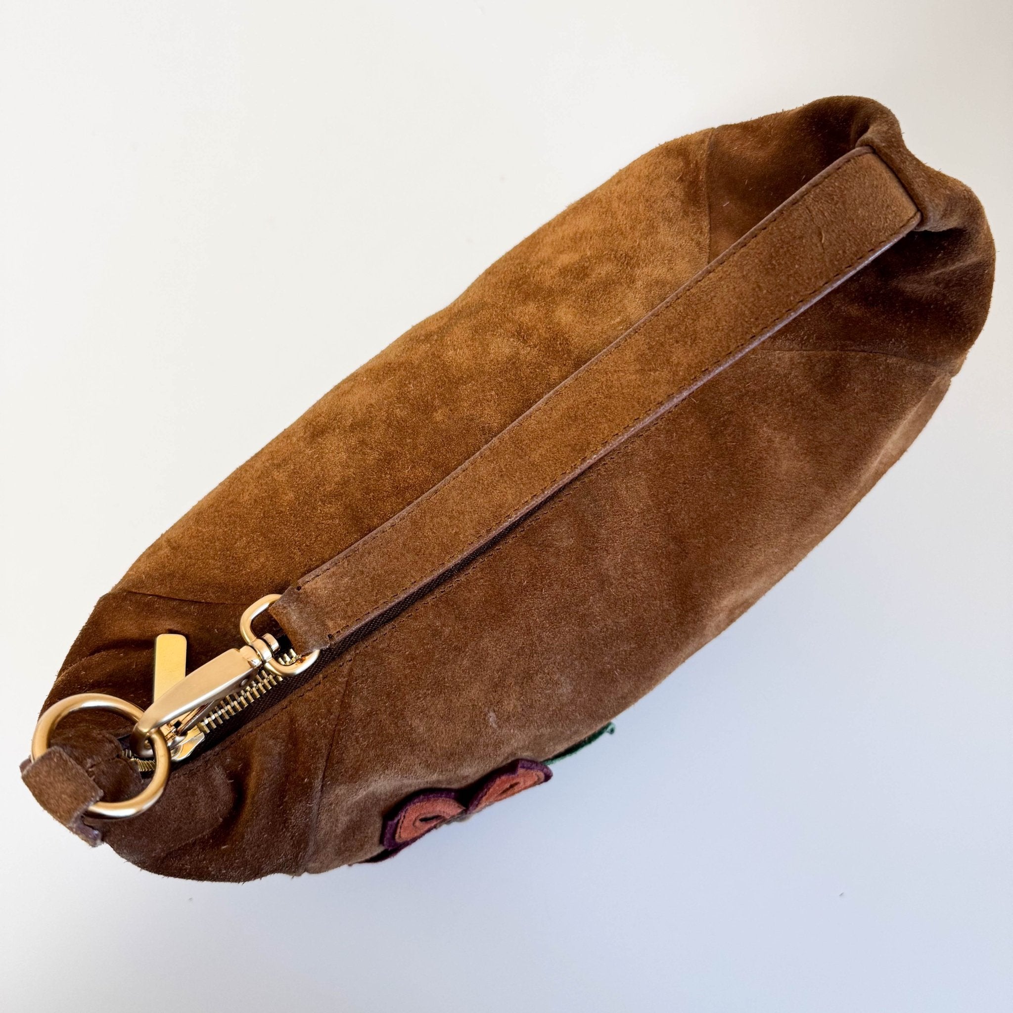 MIU MIU Suede Brown Hobo Shoulder Bag – HIVE PRELOVED