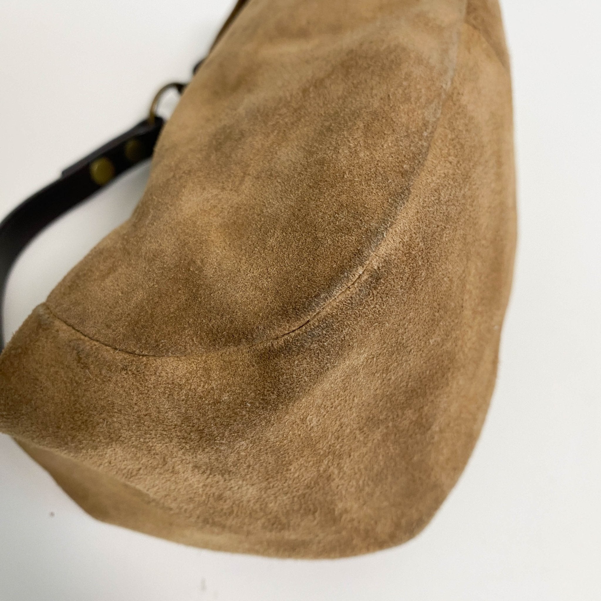MIU MIU Suede Hobo Brown Pochette Handbag, in , Sold by HIVE PRELOVED - Handle Bags, ,