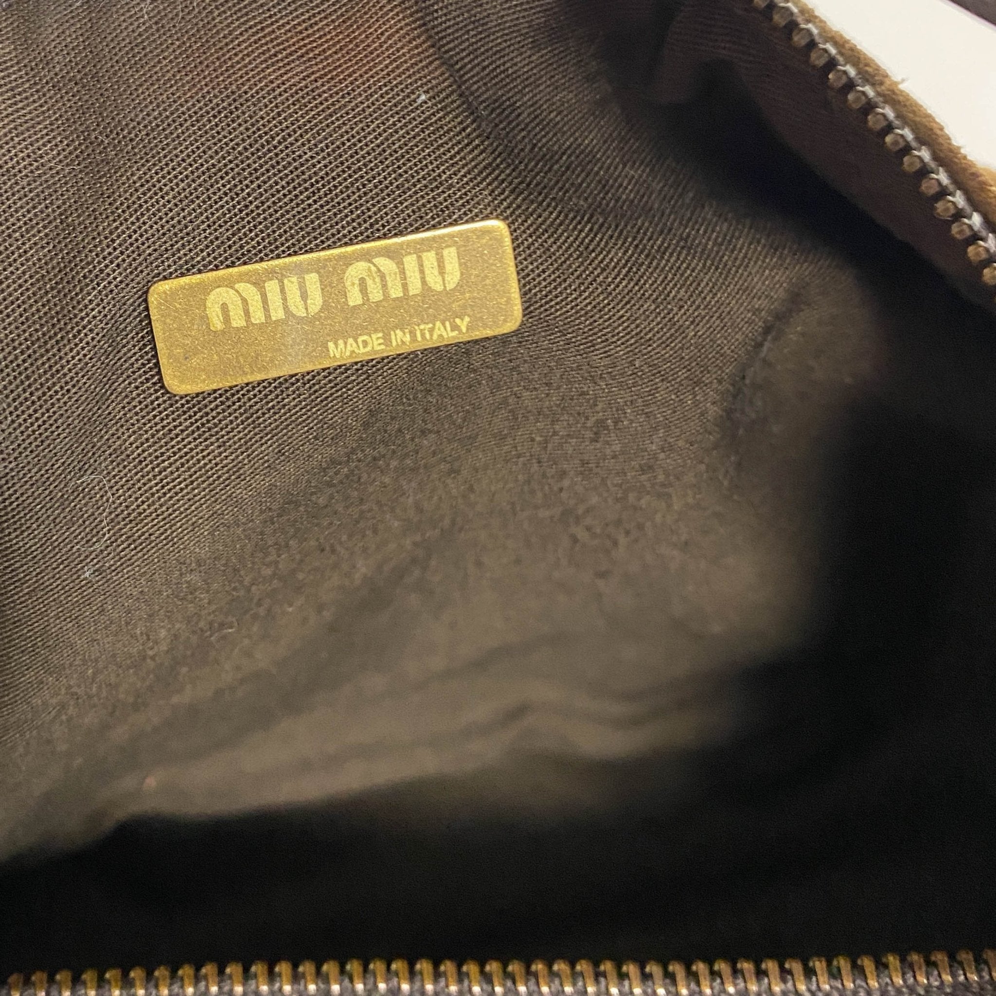 MIU MIU Suede Hobo Brown Pochette Handbag, in , Sold by HIVE PRELOVED - Handle Bags, ,