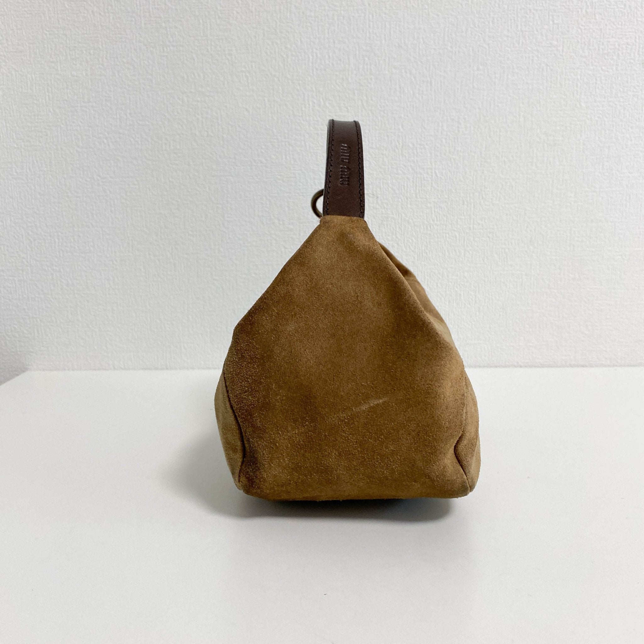 MIU MIU Suede Hobo Brown Pochette Handbag, in , Sold by HIVE PRELOVED - Handle Bags, ,