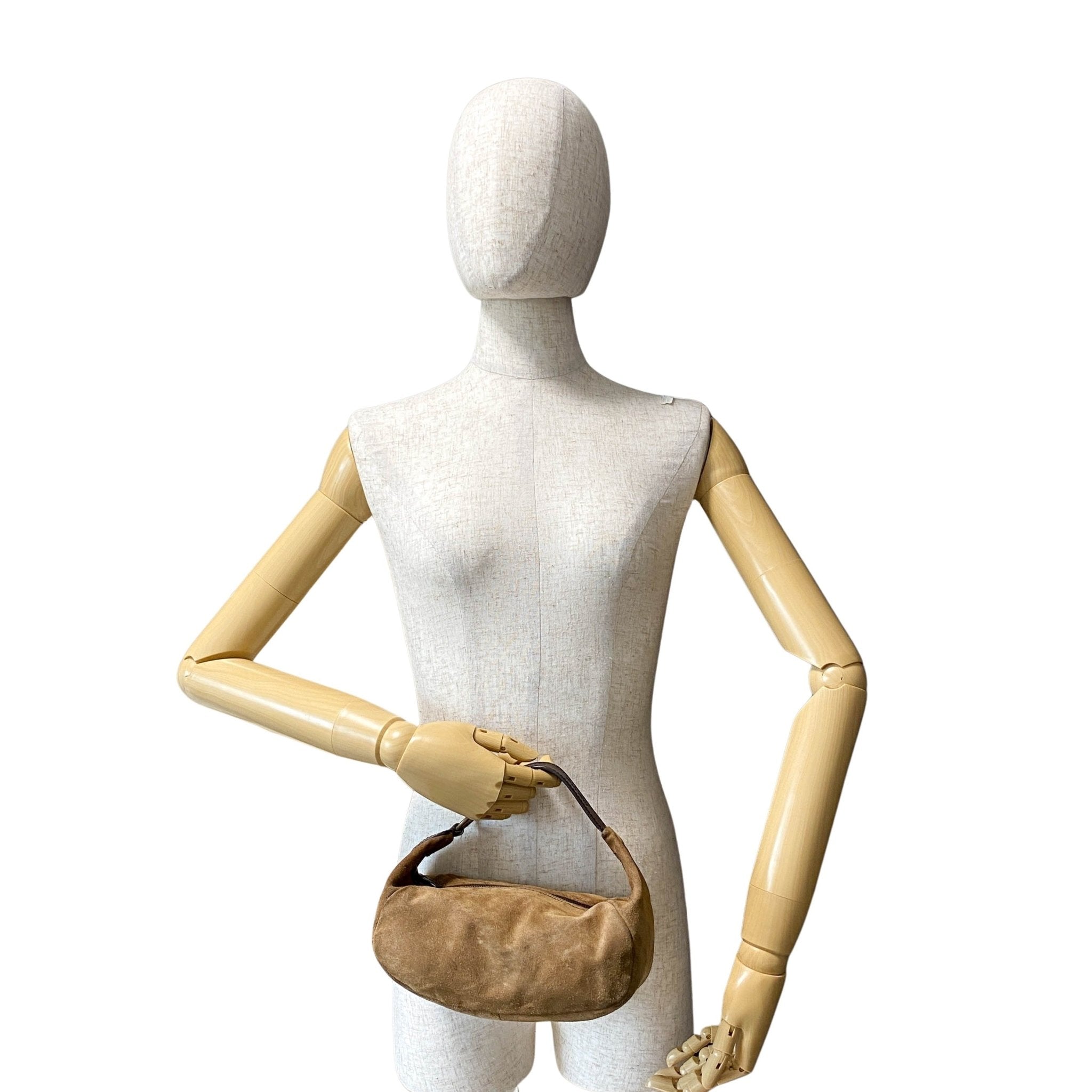 MIU MIU Suede Hobo Brown Pochette Handbag, in , Sold by HIVE PRELOVED - Handle Bags, ,