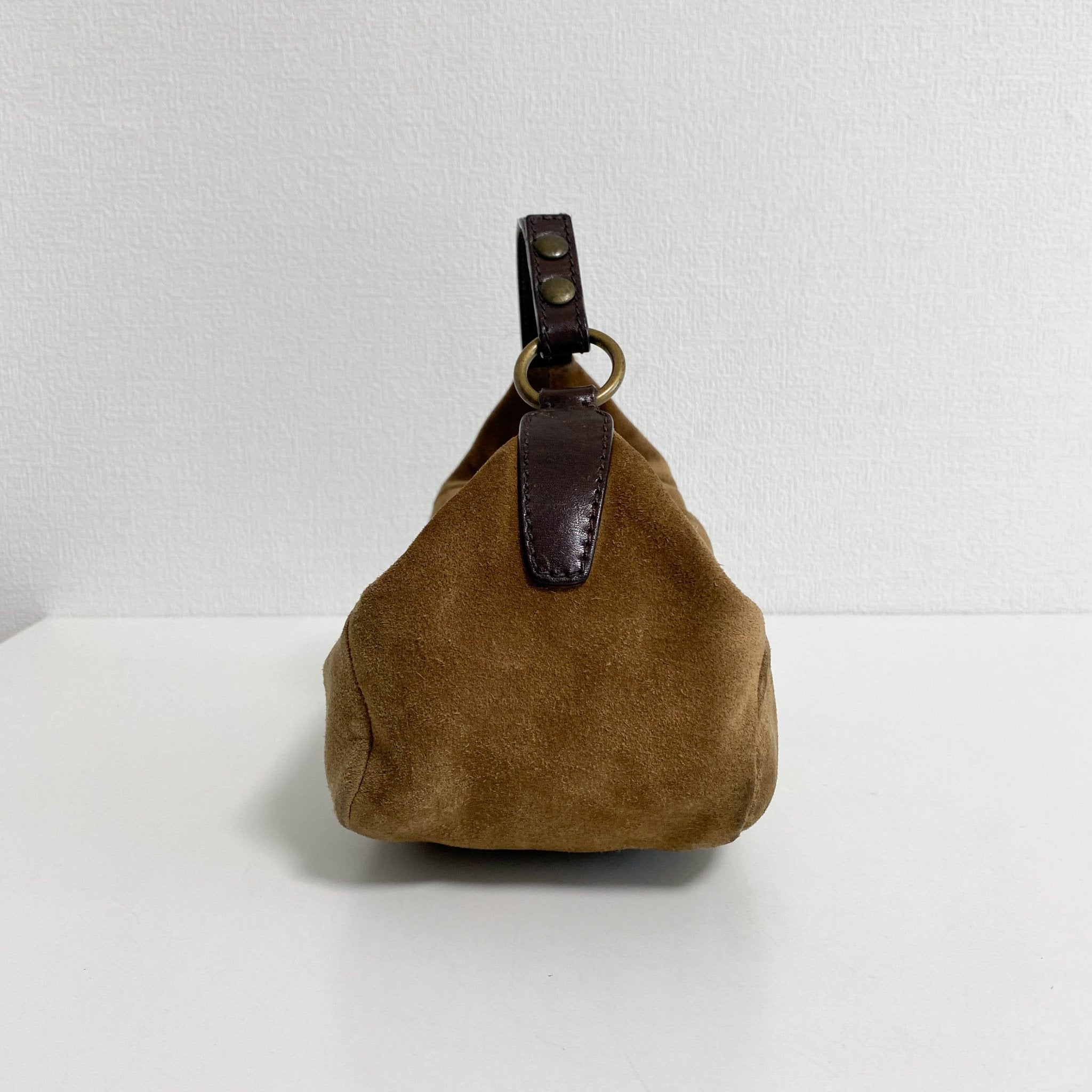 MIU MIU Suede Hobo Brown Pochette Handbag, in , Sold by HIVE PRELOVED - Handle Bags, ,