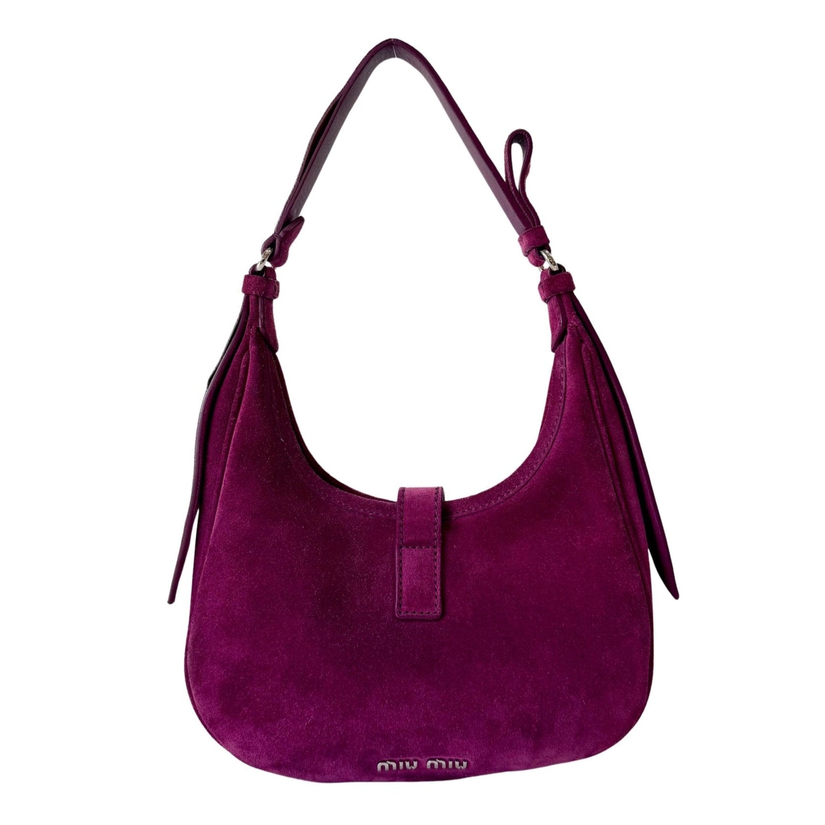 MIU MIU Suede Hobo Purple Shoulder Bag, in , Sold by HIVE PRELOVED - Shoulder Bags, ,