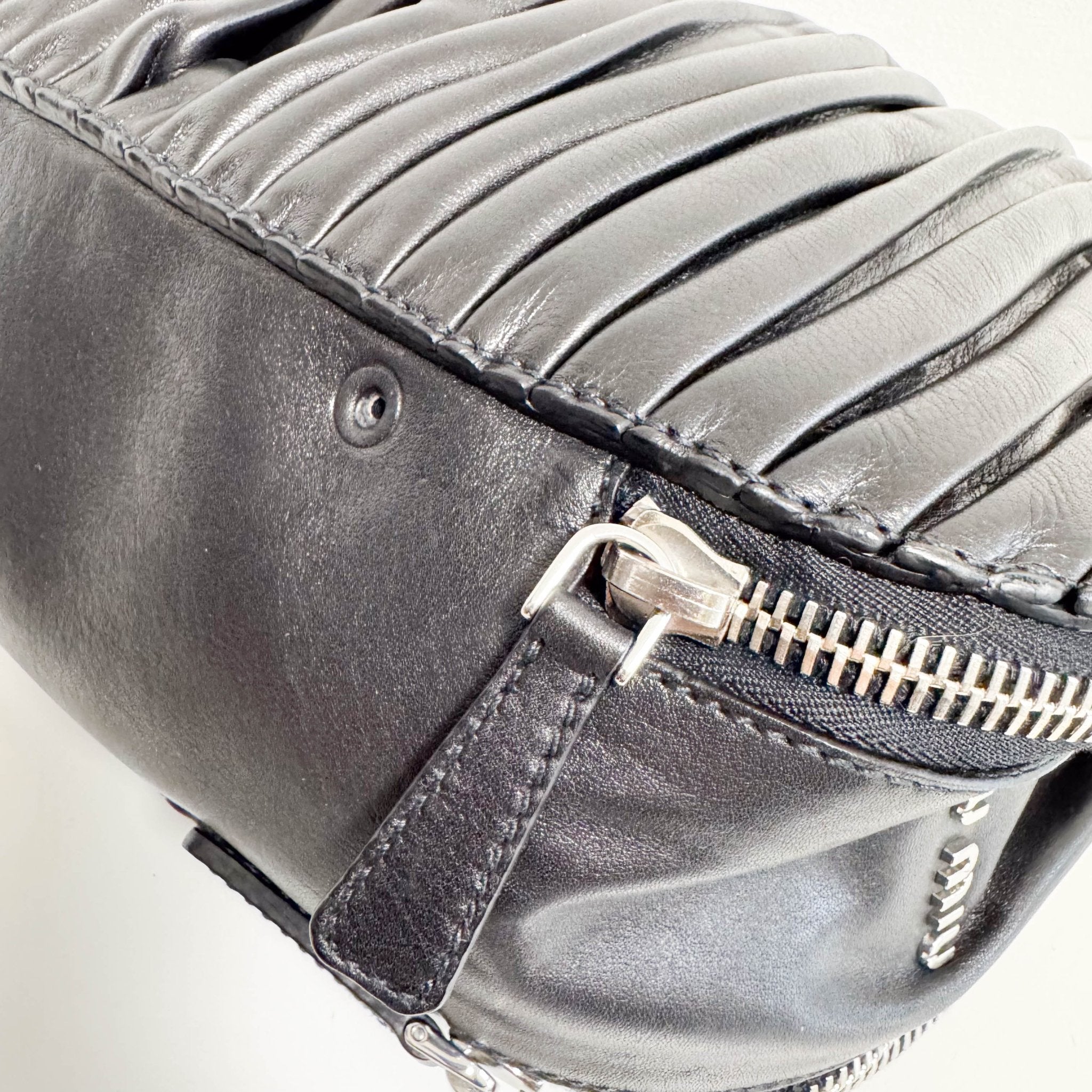 MIU MIU Vintage Black Leather Shoulder Bag, in , Sold by HIVE PRELOVED - Shoulder Bags, ,