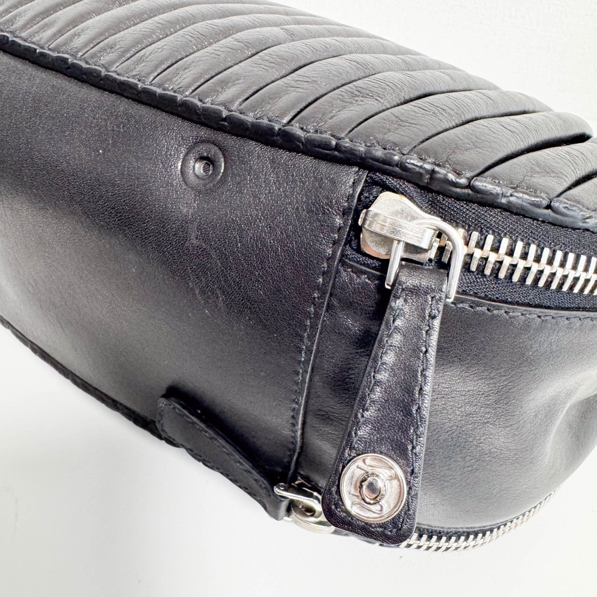 MIU MIU Vintage Black Leather Shoulder Bag, in , Sold by HIVE PRELOVED - Shoulder Bags, ,