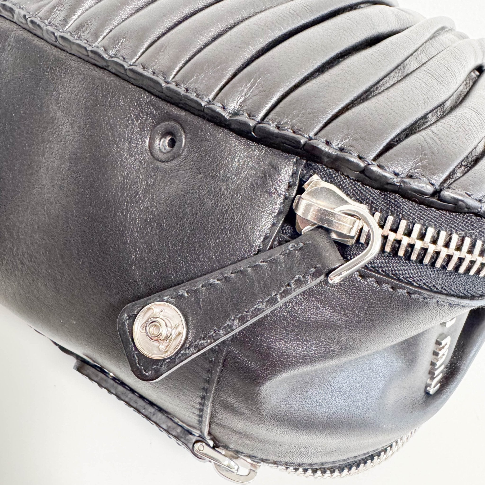 MIU MIU Vintage Black Leather Shoulder Bag, in , Sold by HIVE PRELOVED - Shoulder Bags, ,