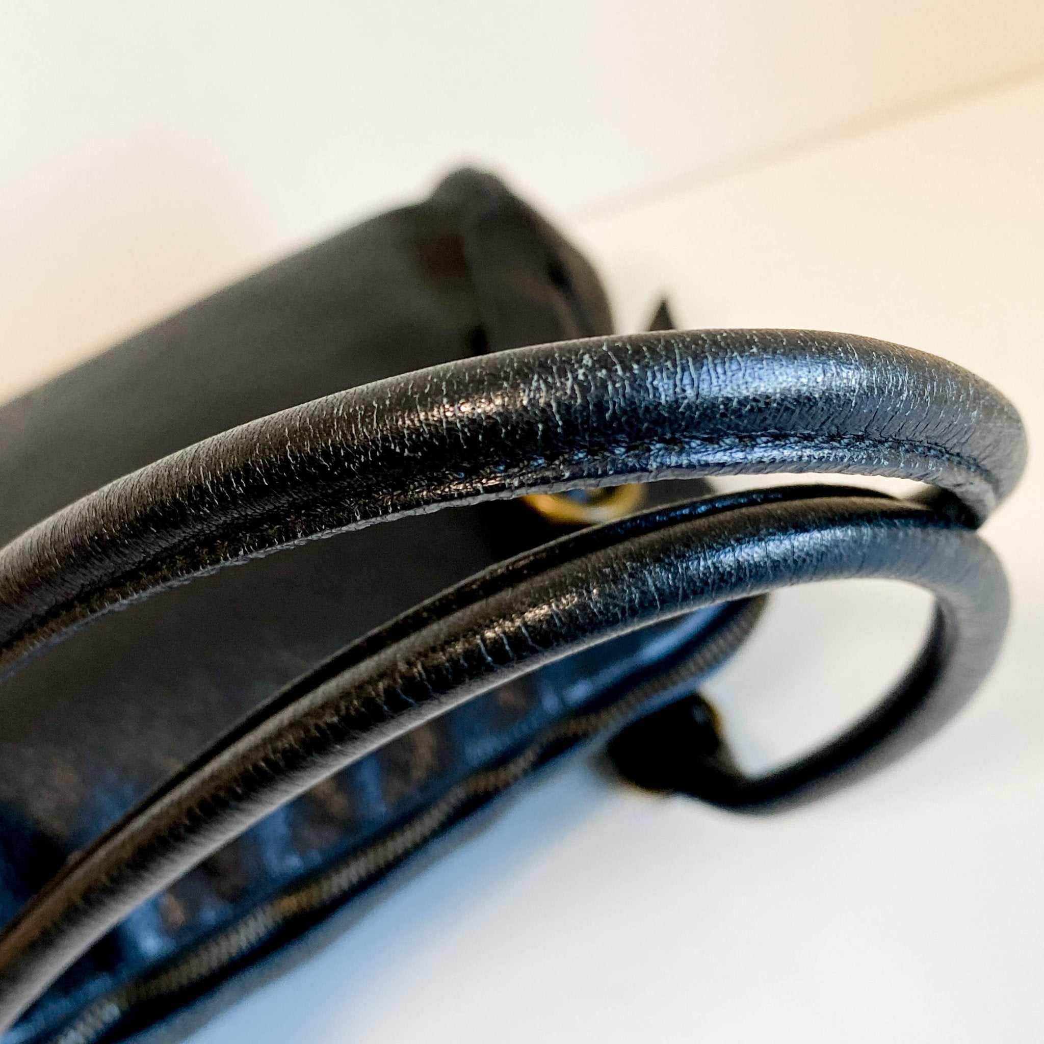 MIU MIU Vintage Black Leather Shoulder Bag, in , Sold by HIVE PRELOVED - Shoulder Bags, ,