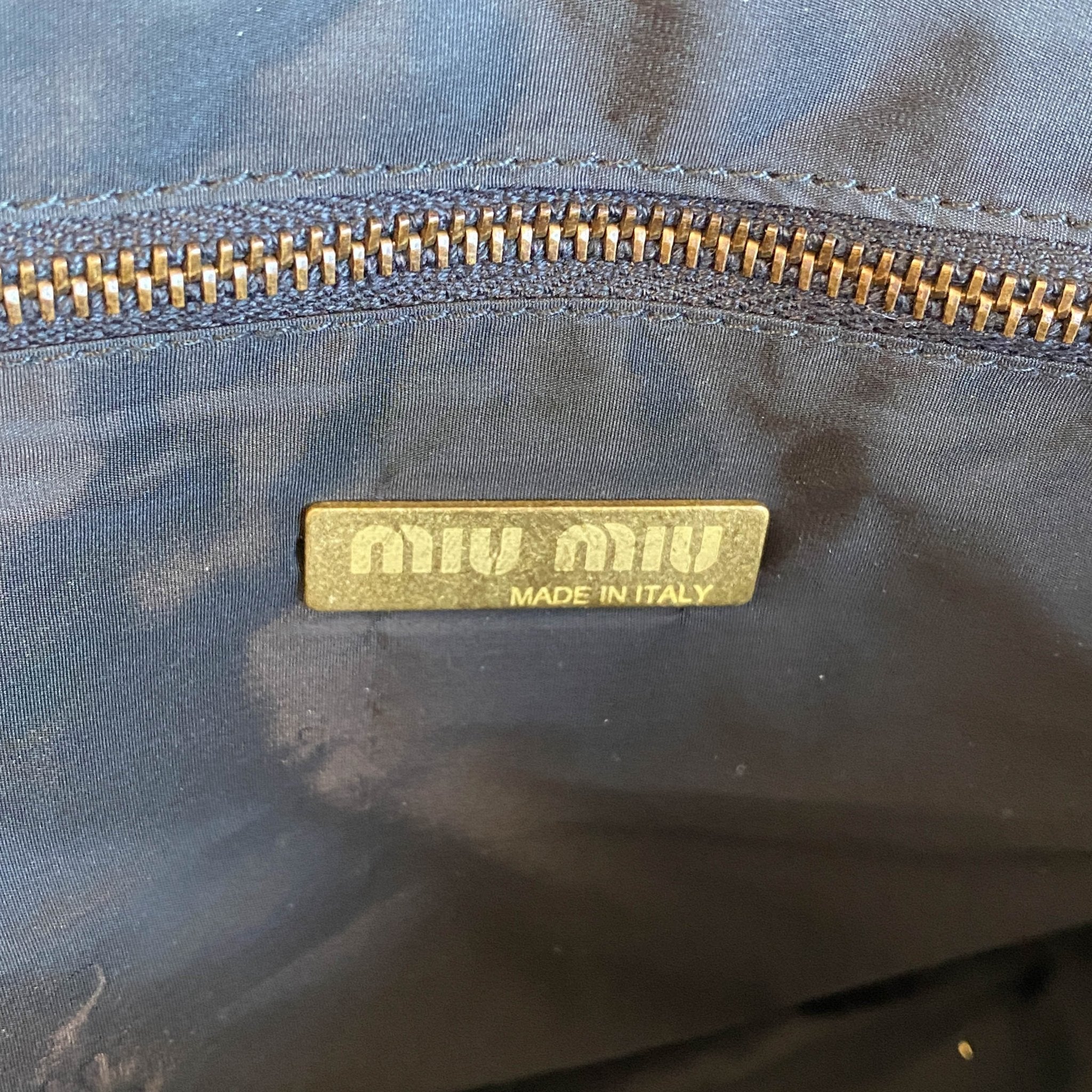 MIU MIU Vintage Black Leather Shoulder Bag, in , Sold by HIVE PRELOVED - Shoulder Bags, ,