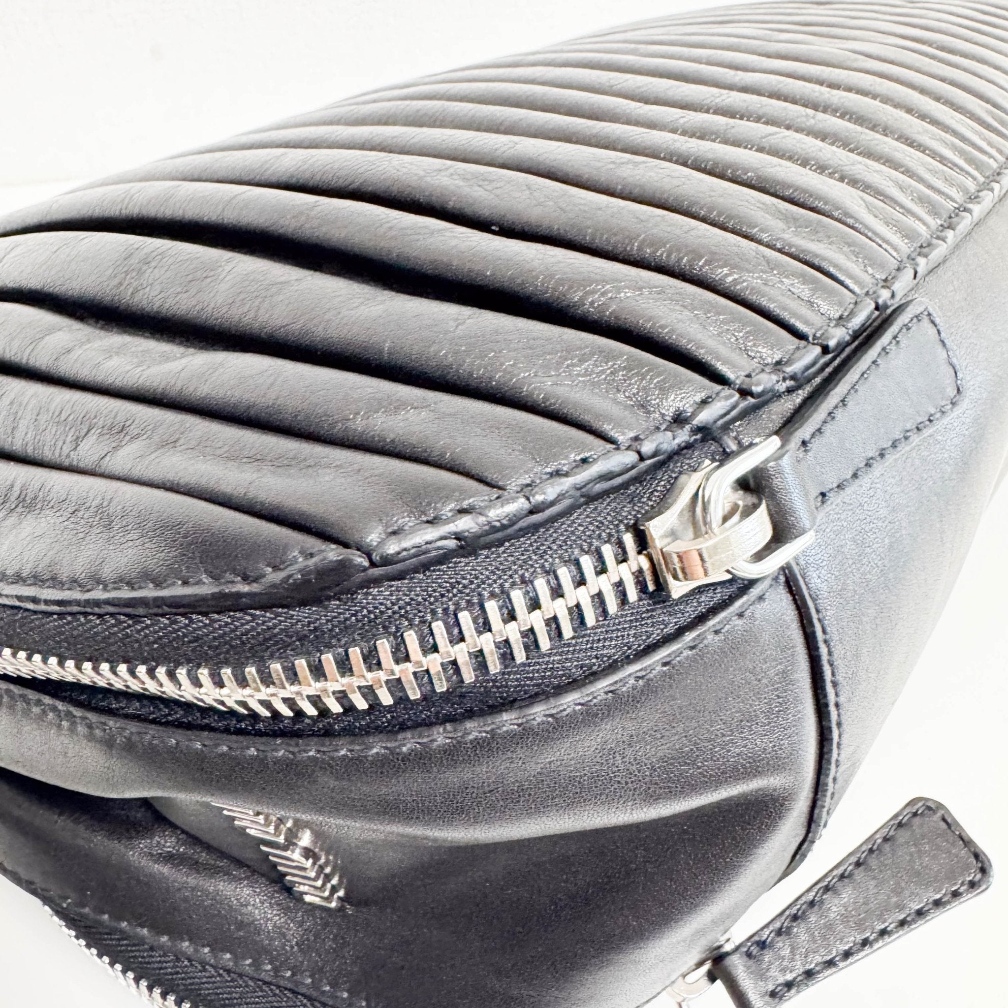 MIU MIU Vintage Black Leather Shoulder Bag, in , Sold by HIVE PRELOVED - Shoulder Bags, ,