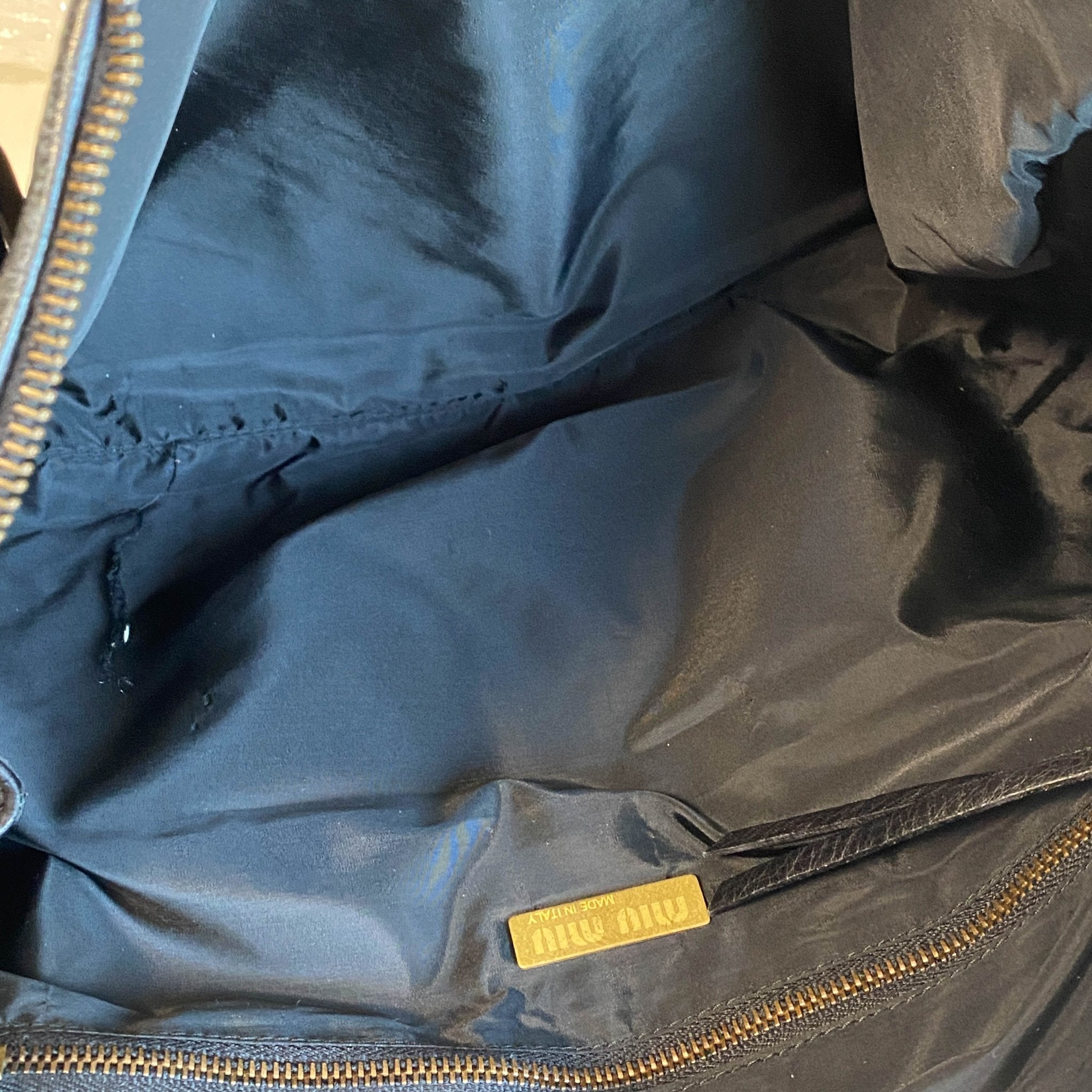 MIU MIU Vintage Black Leather Shoulder Bag, in , Sold by HIVE PRELOVED - Shoulder Bags, ,