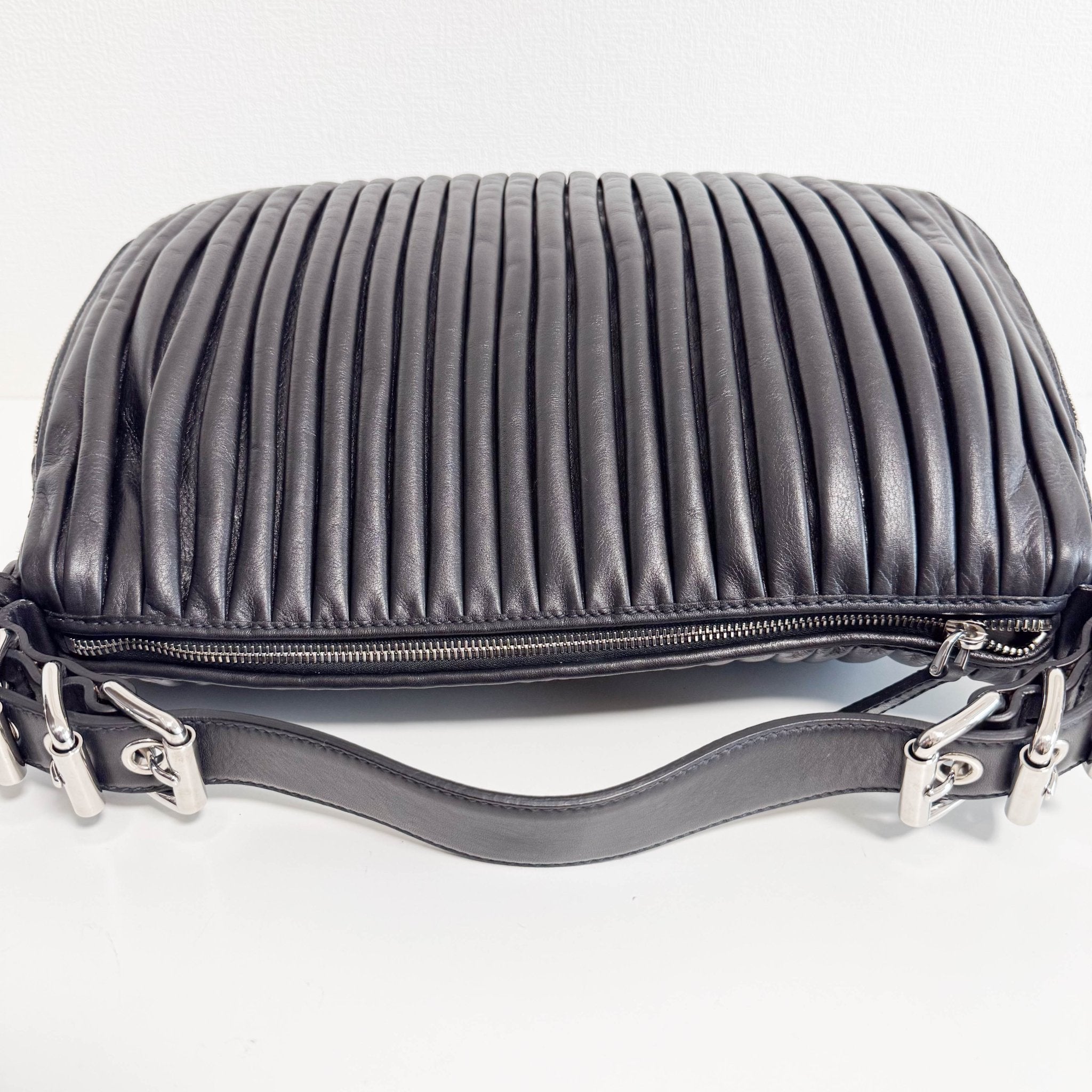 MIU MIU Vintage Black Leather Shoulder Bag, in , Sold by HIVE PRELOVED - Shoulder Bags, ,