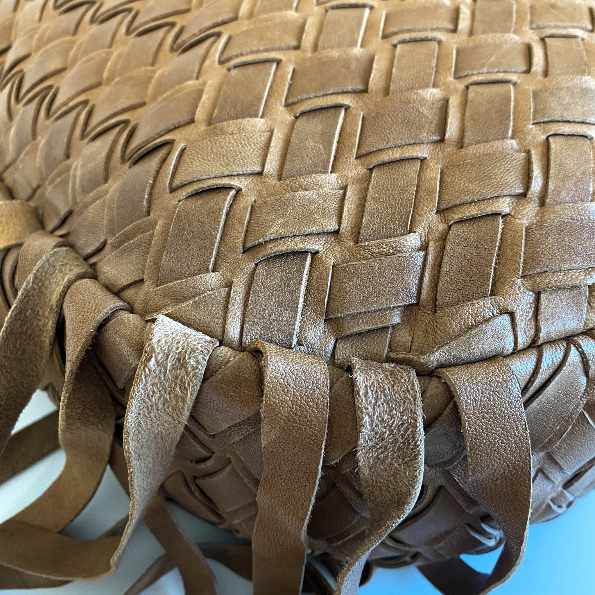 MIU MIU Vintage Brown Intrecciato Leather Shoulder Bag, in , Sold by HIVE PRELOVED - Shoulder Bags, ,