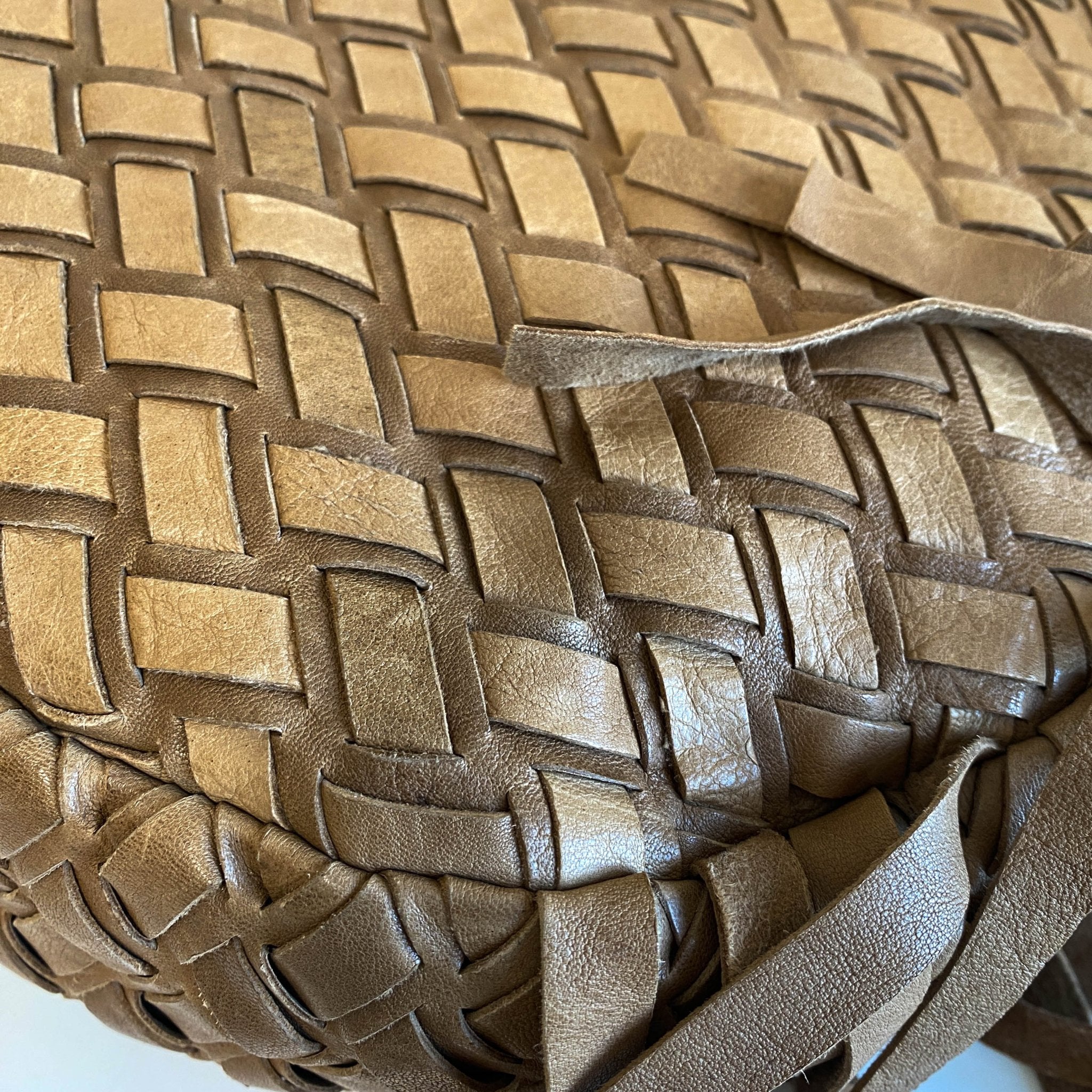 MIU MIU Vintage Brown Intrecciato Leather Shoulder Bag, in , Sold by HIVE PRELOVED - Shoulder Bags, ,