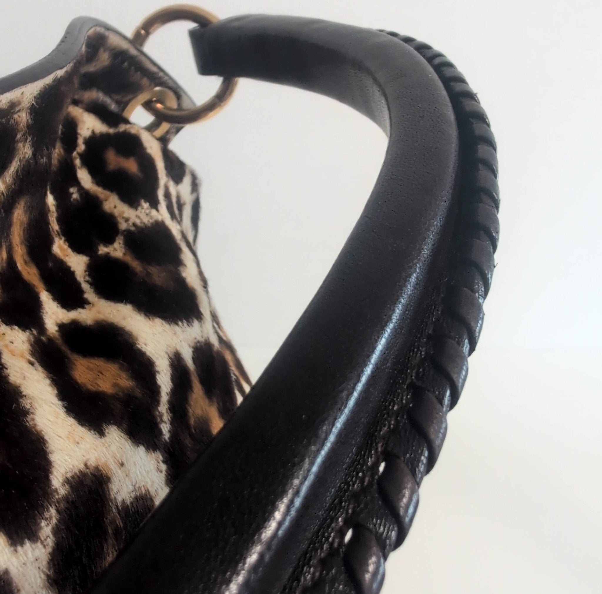 MIU MIU Vintage Brown Leather Leopard Pony Hair Hobo Shoulder Bag, in , Sold by HIVE PRELOVED - Shoulder Bags, ,