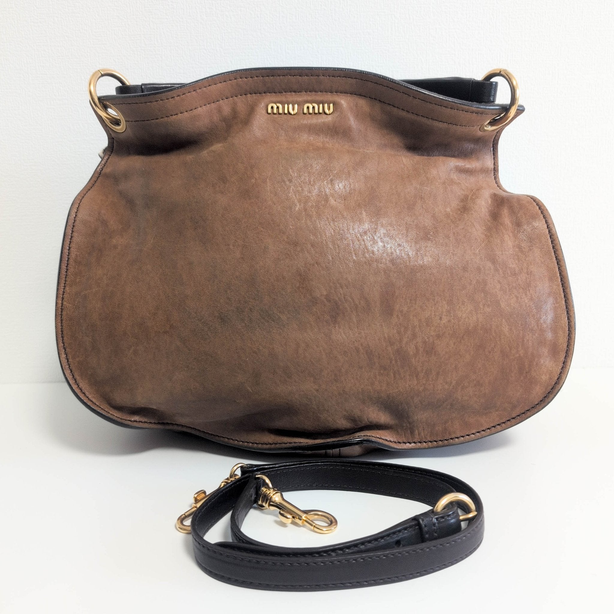 MIU MIU Vintage Brown Leather Leopard Pony Hair Hobo Shoulder Bag, in , Sold by HIVE PRELOVED - Shoulder Bags, ,