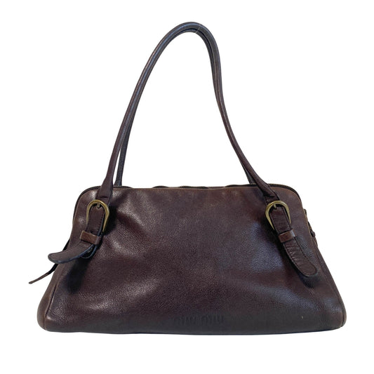 MIU MIU Vintage Brown Shoulder Bag, in , Sold by HIVE PRELOVED - Shoulder Bags, ,