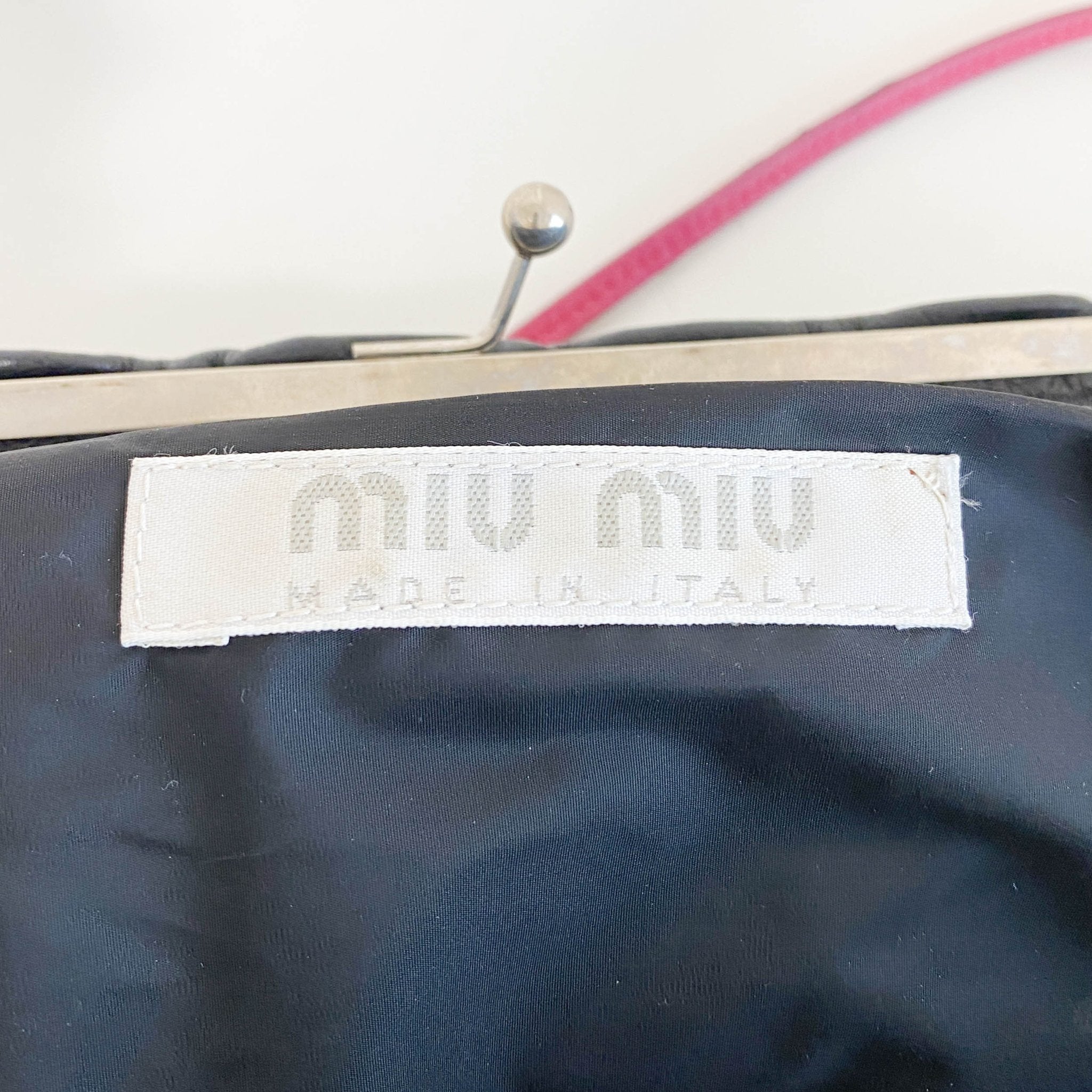 MIU MIU Vintage Clasp Leather Shoulder Bag, in , Sold by HIVE PRELOVED - Shoulder Bags, ,