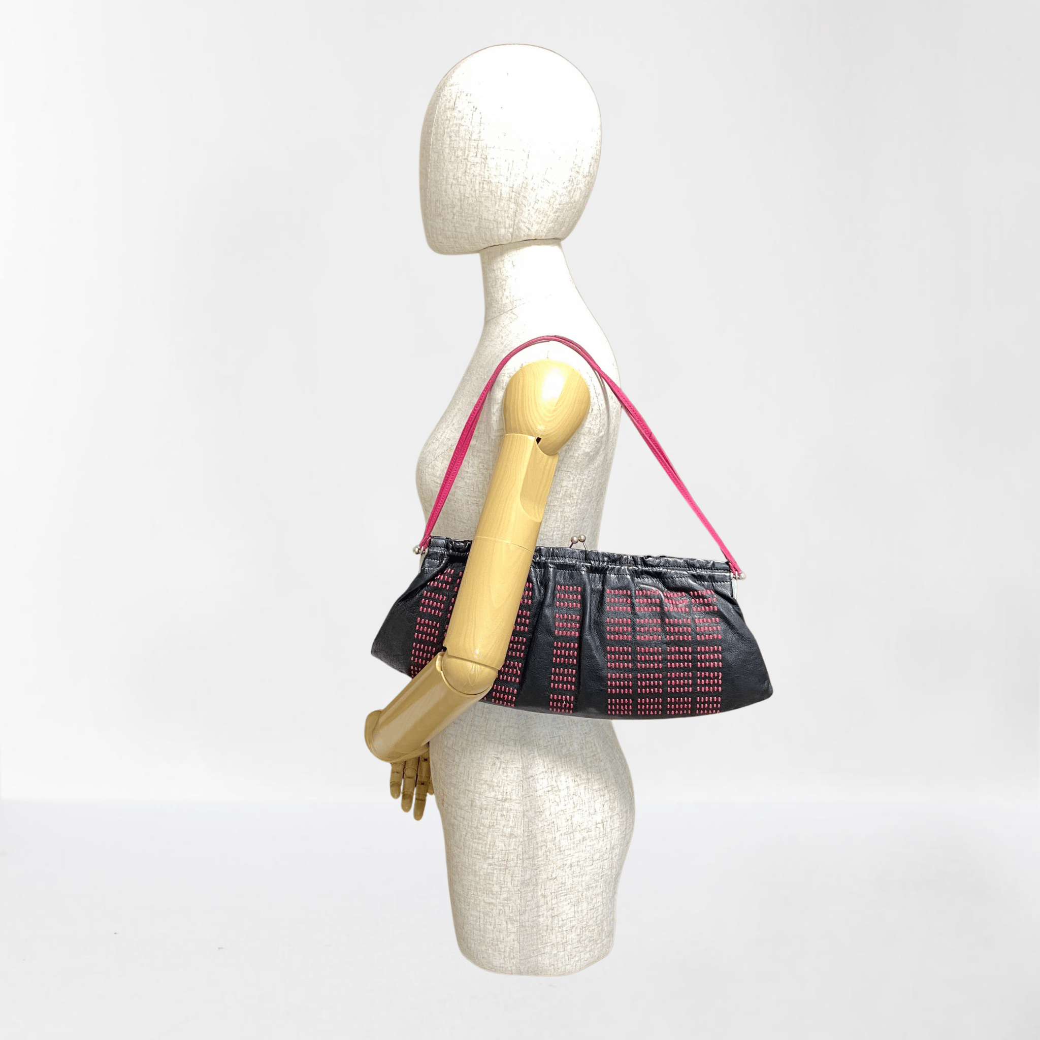 MIU MIU Vintage Clasp Leather Shoulder Bag, in , Sold by HIVE PRELOVED - Shoulder Bags, ,