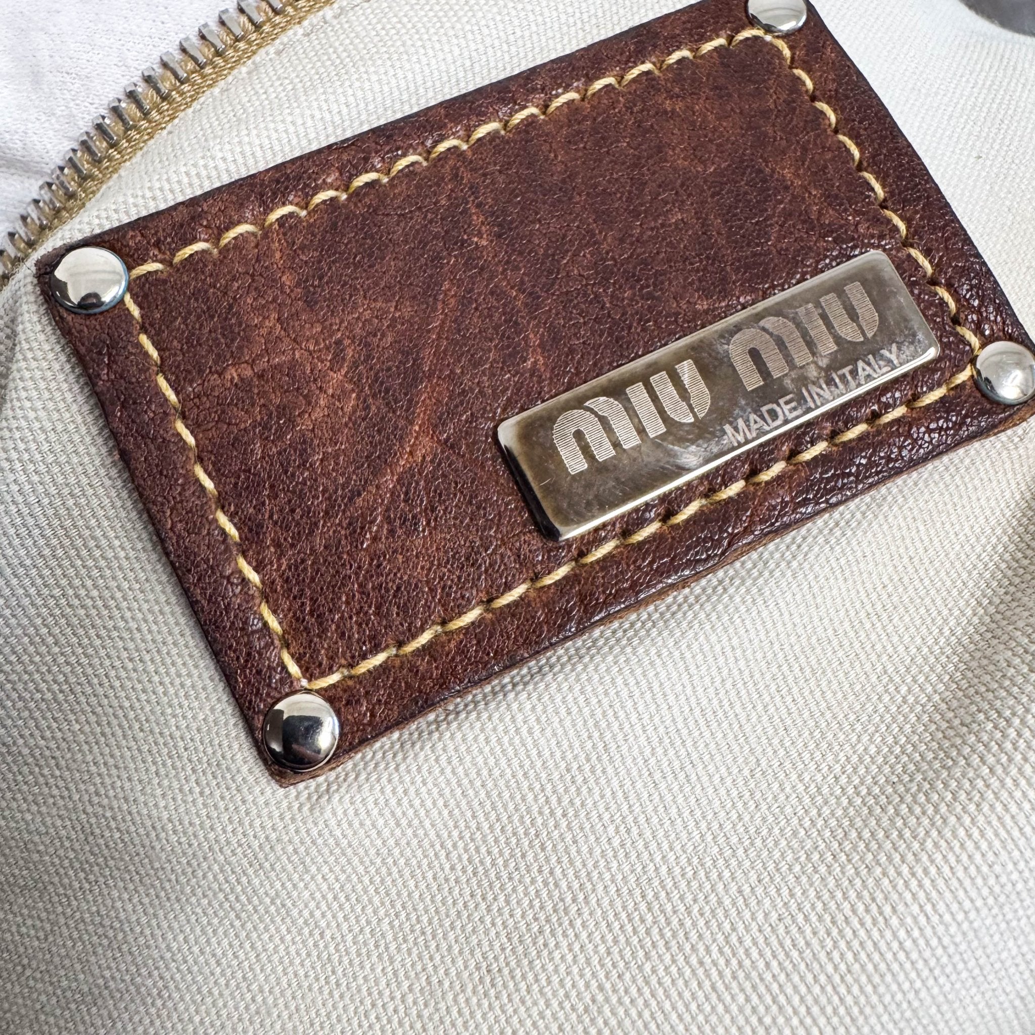 MIU MIU Vintage Denim Satchel Messenger Bag, in , Sold by HIVE PRELOVED - Shoulder Bags, ,