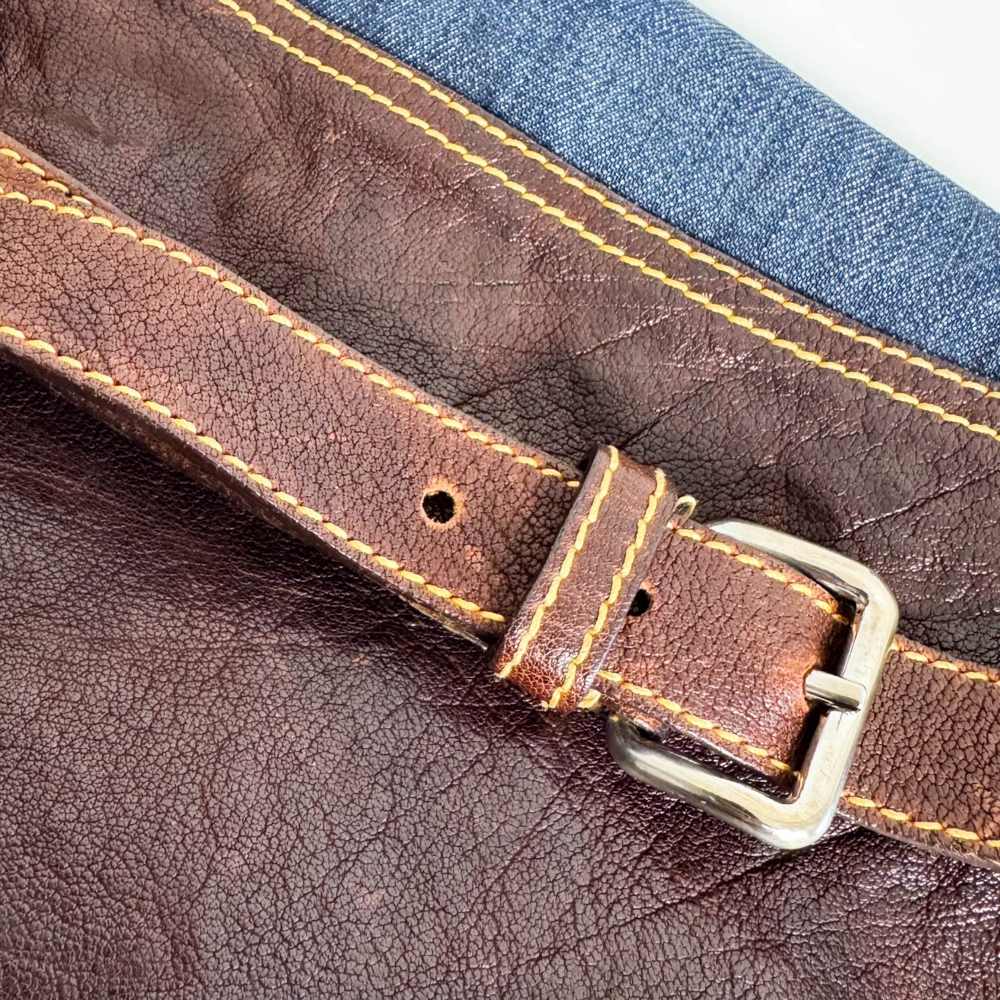 MIU MIU Vintage Denim Satchel Messenger Bag, in , Sold by HIVE PRELOVED - Shoulder Bags, ,