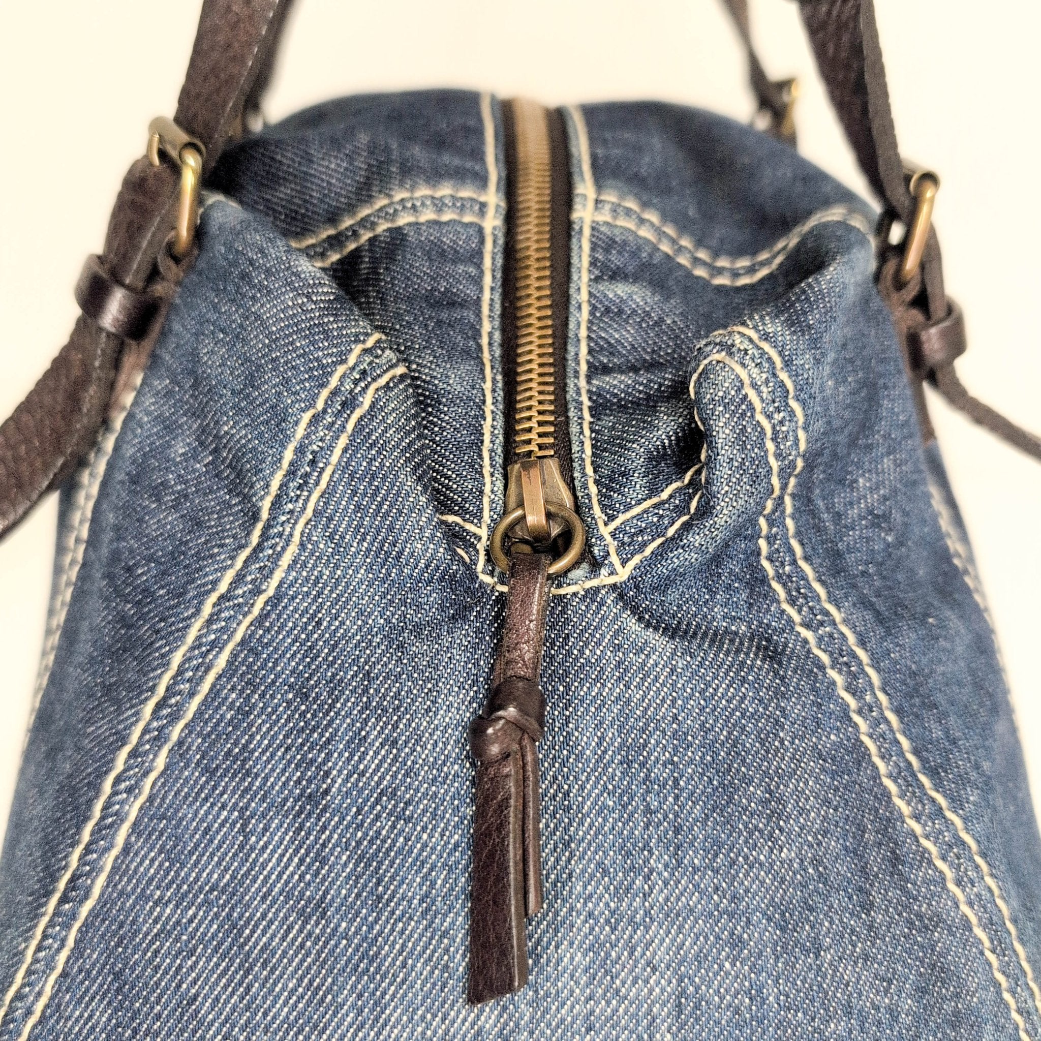 MIU MIU Vintage Denim Top Handle Bag, in , Sold by HIVE PRELOVED - Shoulder Bags, ,