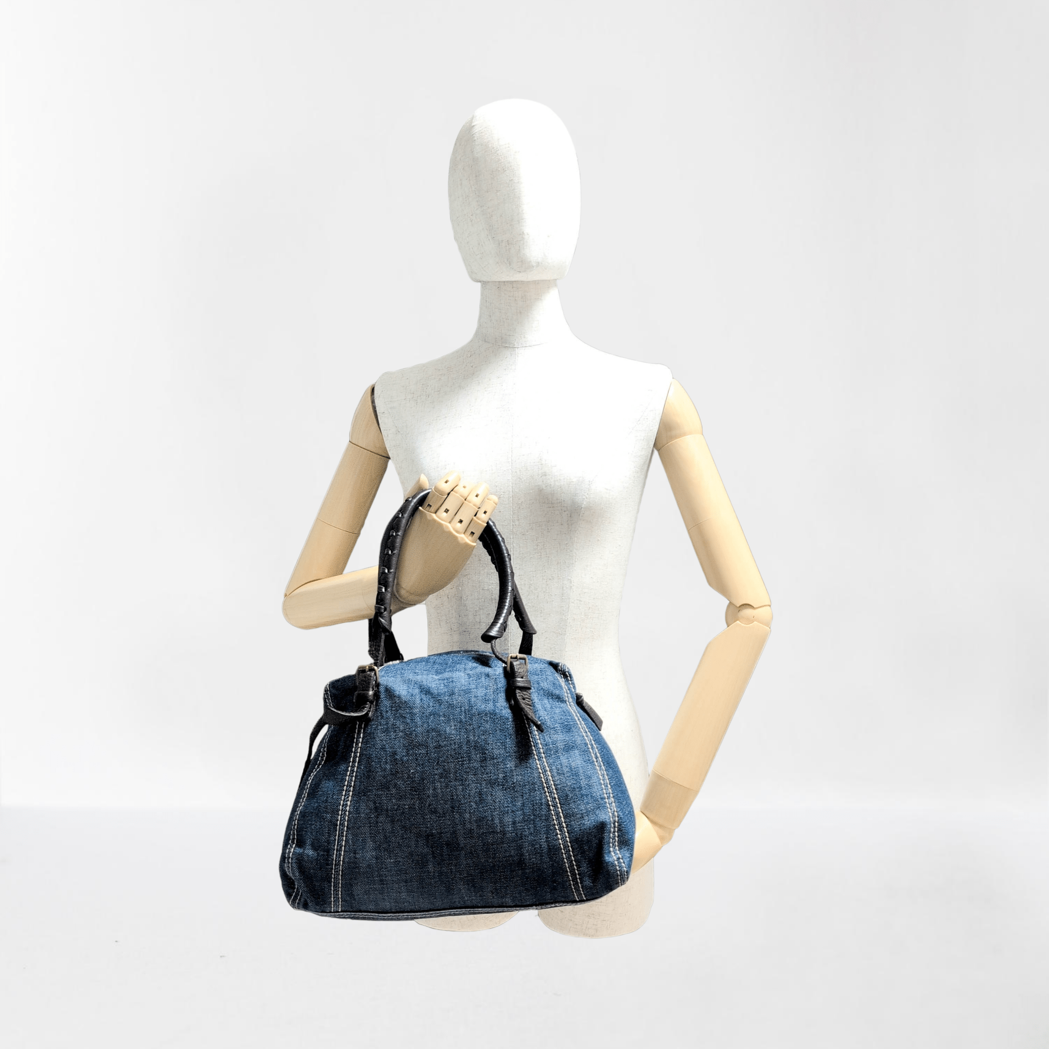 MIU MIU Vintage Denim Top Handle Bag, in , Sold by HIVE PRELOVED - Shoulder Bags, ,