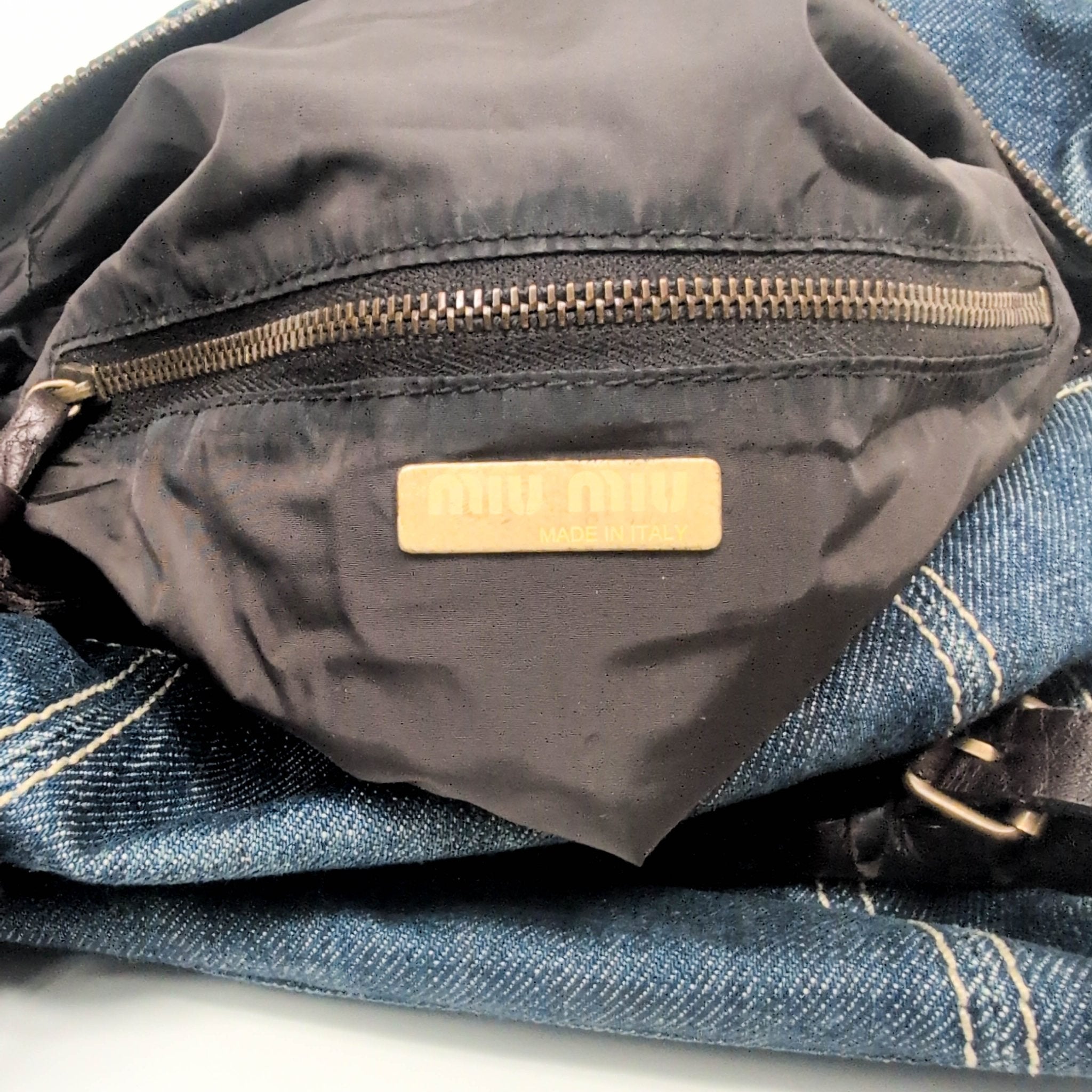 MIU MIU Vintage Denim Top Handle Bag, in , Sold by HIVE PRELOVED - Shoulder Bags, ,