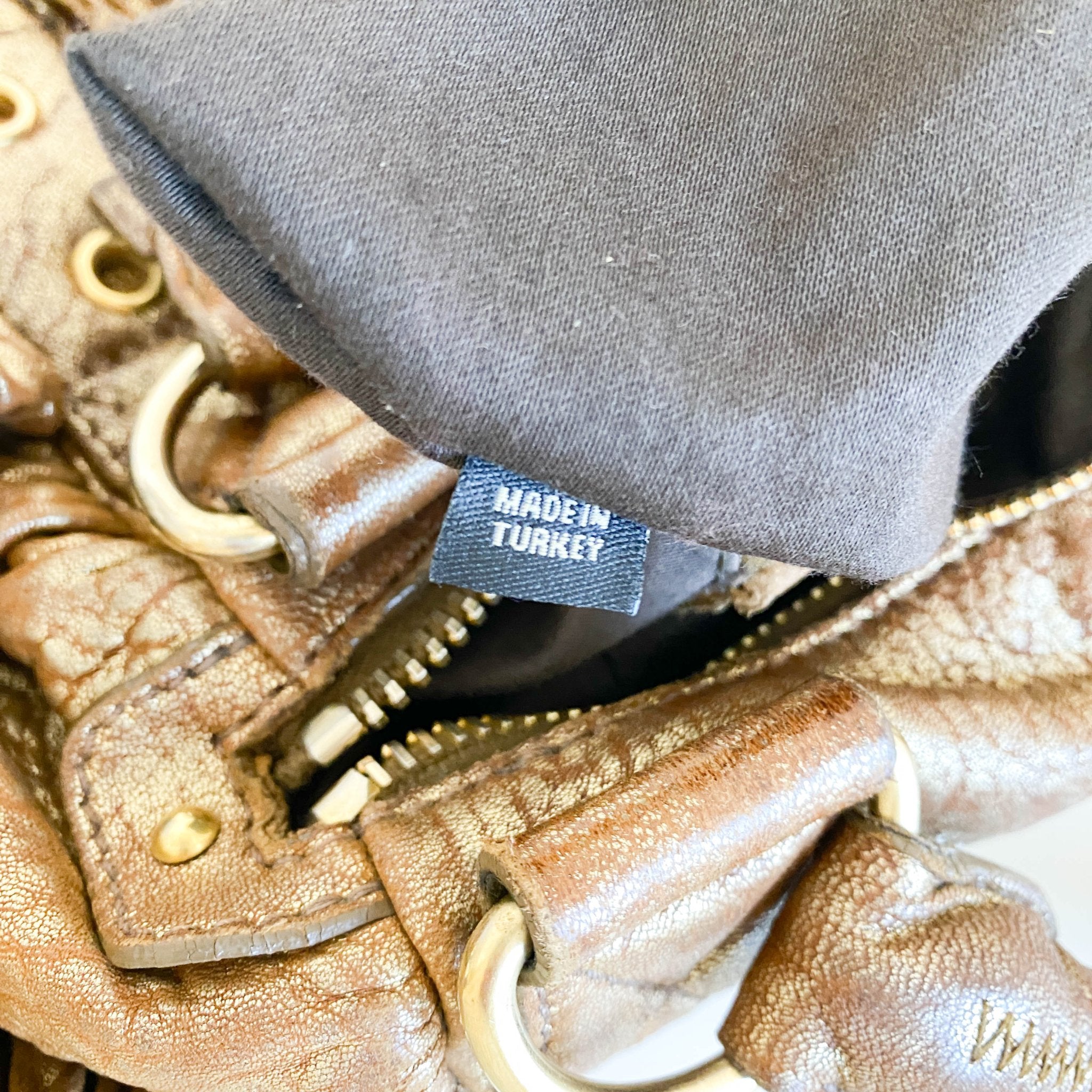 MIU MIU Vintage Gold Leather Shoulder Bag, in , Sold by HIVE PRELOVED - Shoulder Bags, ,