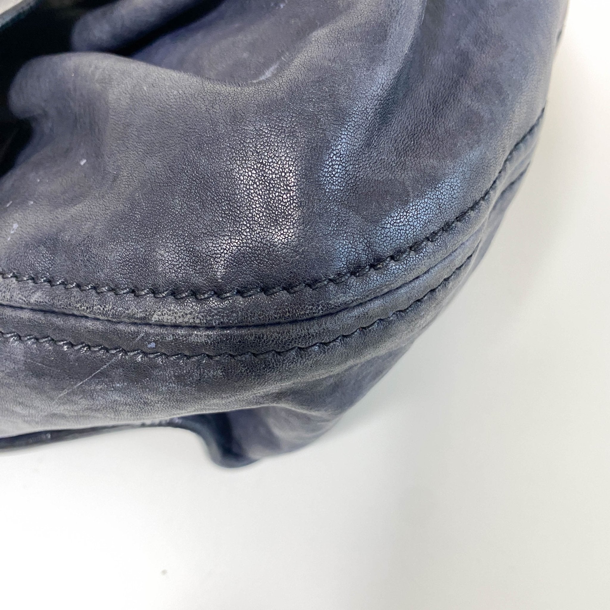 MIU MIU Vintage Navy Leather Handbag, in , Sold by HIVE PRELOVED - Handle Bags, ,