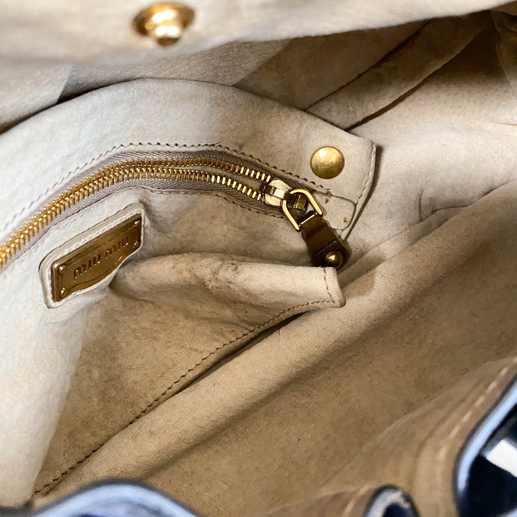 MIU MIU Vintage Navy Leather Handbag, in , Sold by HIVE PRELOVED - Handle Bags, ,