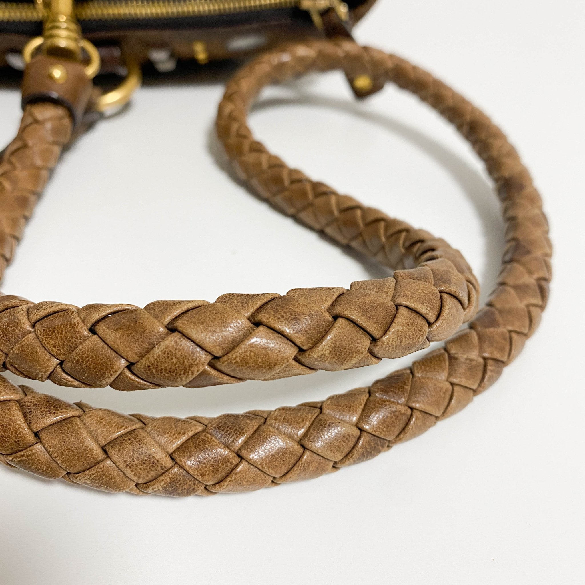 MIU MIU Vintage Studs Brown Tote Bag, in , Sold by HIVE PRELOVED - Shoulder Bags, Totes,