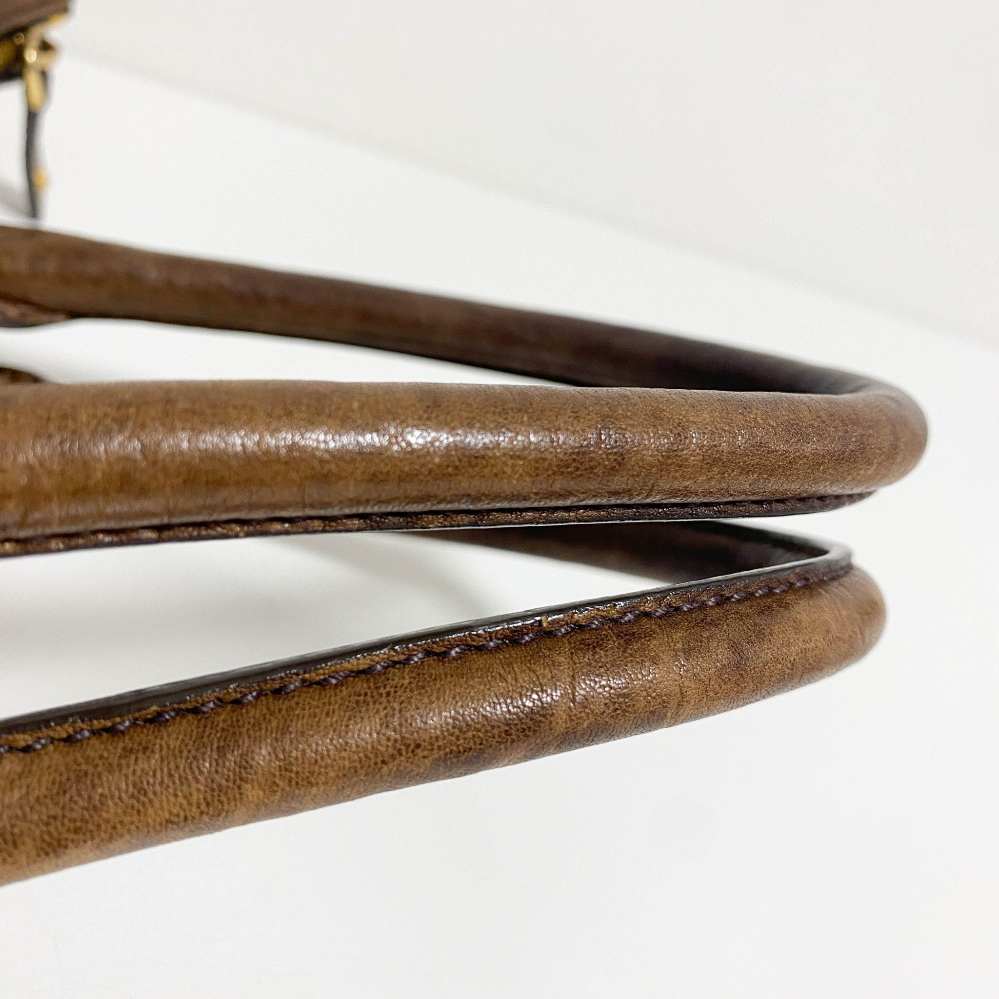 MIU MIU Vintage Studs Brown Tote Bag, in , Sold by HIVE PRELOVED - Shoulder Bags, Totes,