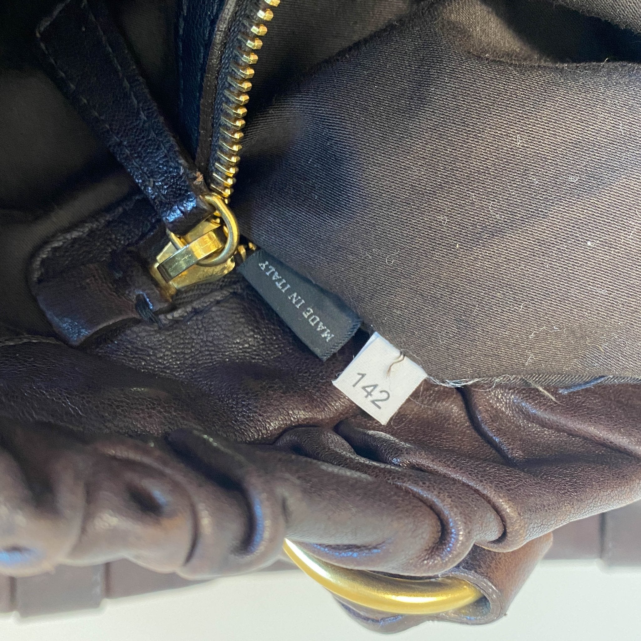 MIU MIU Vitello Bauletto Dark Brown Leather Handle Bag, in , Sold by HIVE PRELOVED - Handle Bags, Shoulder Bags,