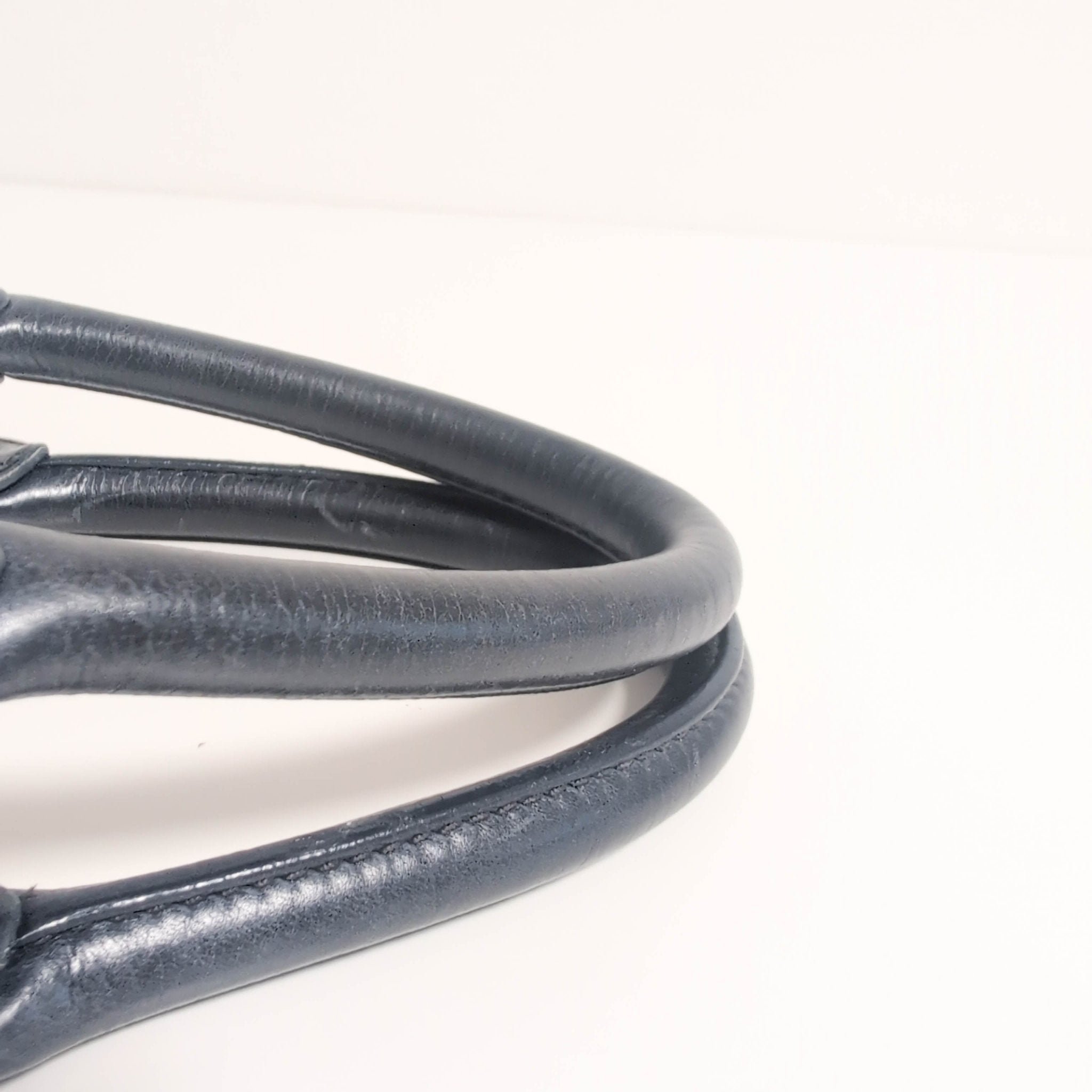 MIU MIU Vitello Bauletto Navy Leather Handbag, in , Sold by HIVE PRELOVED - Handle Bags, ,